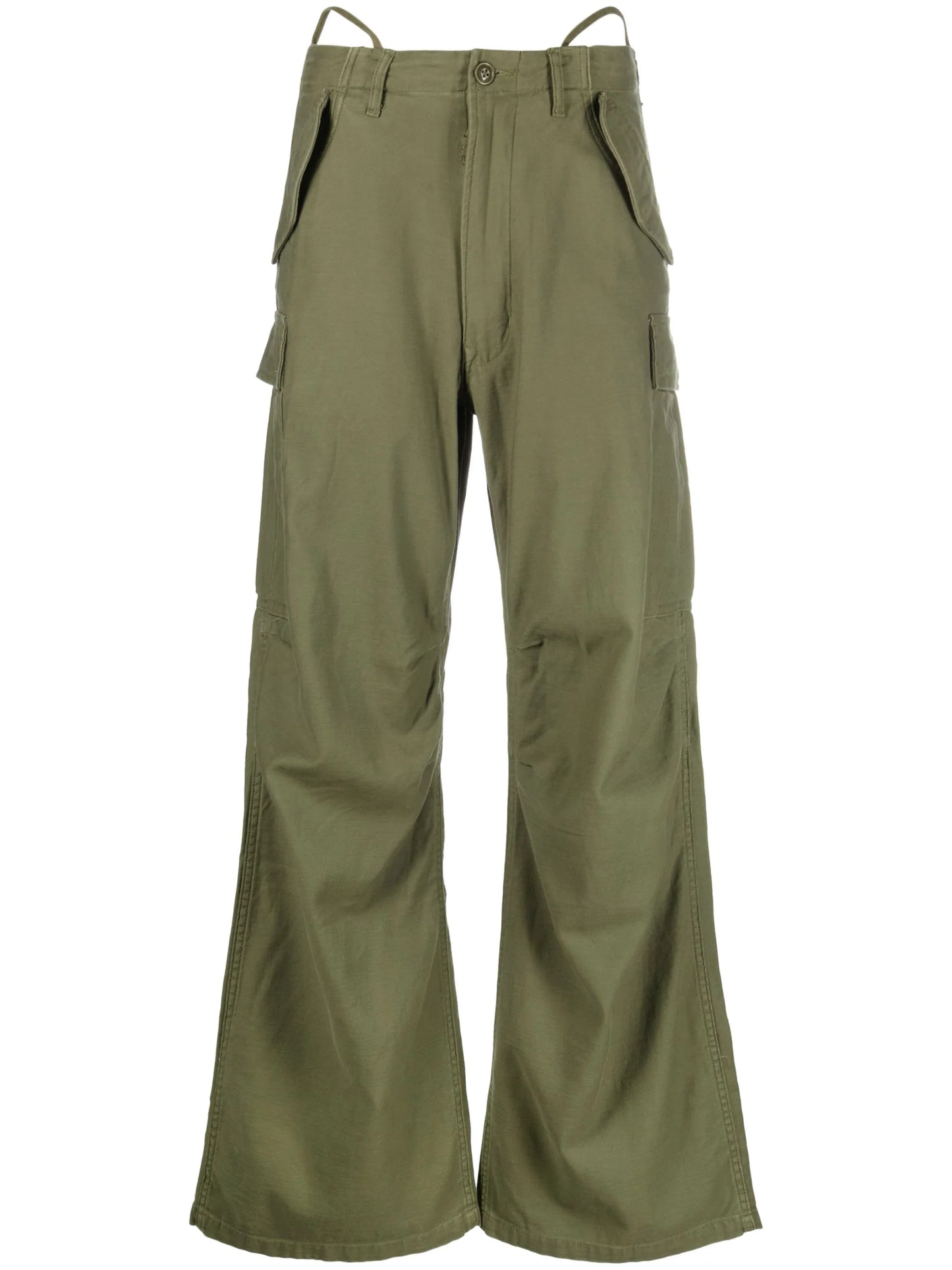 wide-leg cargo trousers