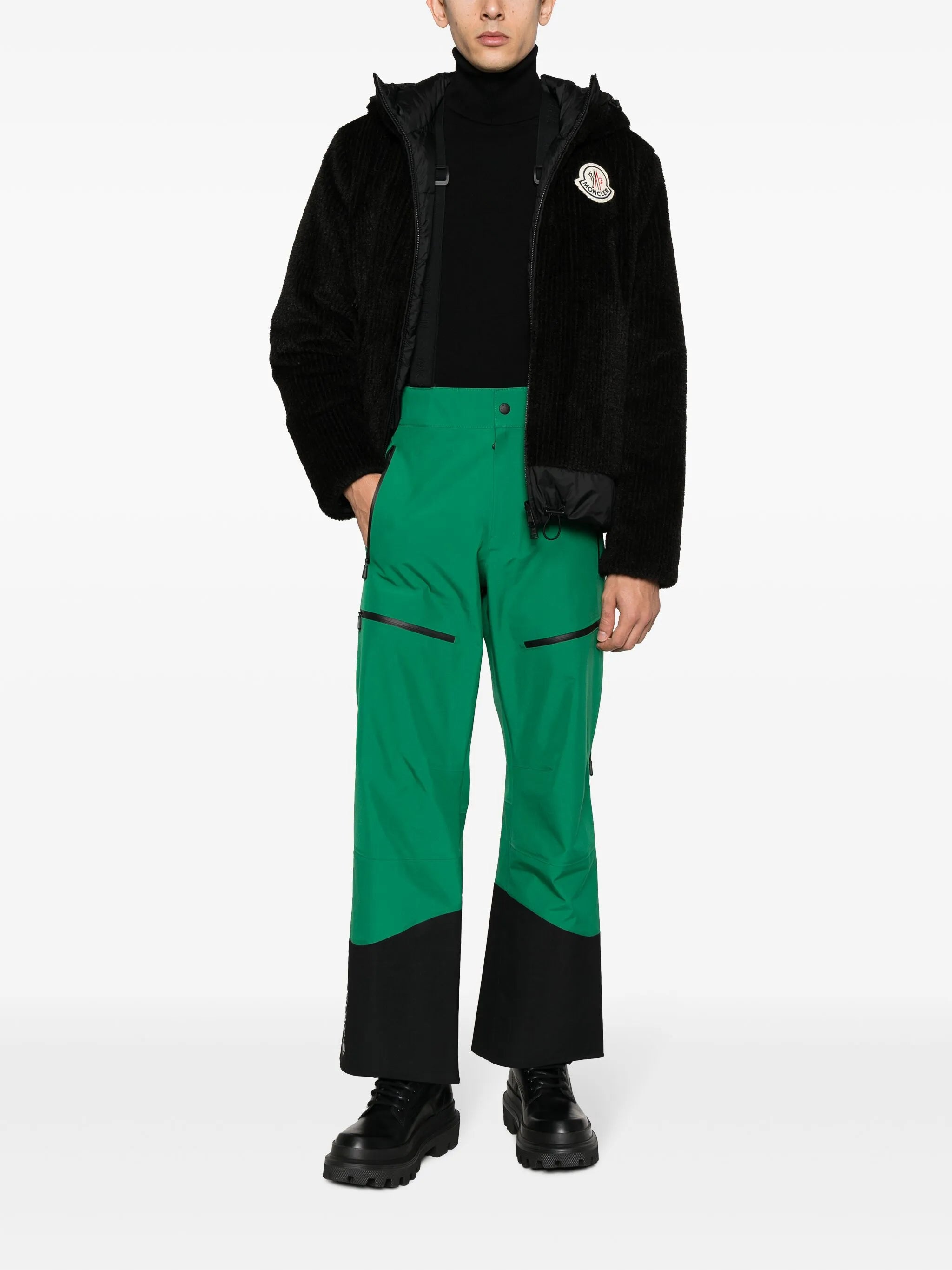 high-waist ski trousers