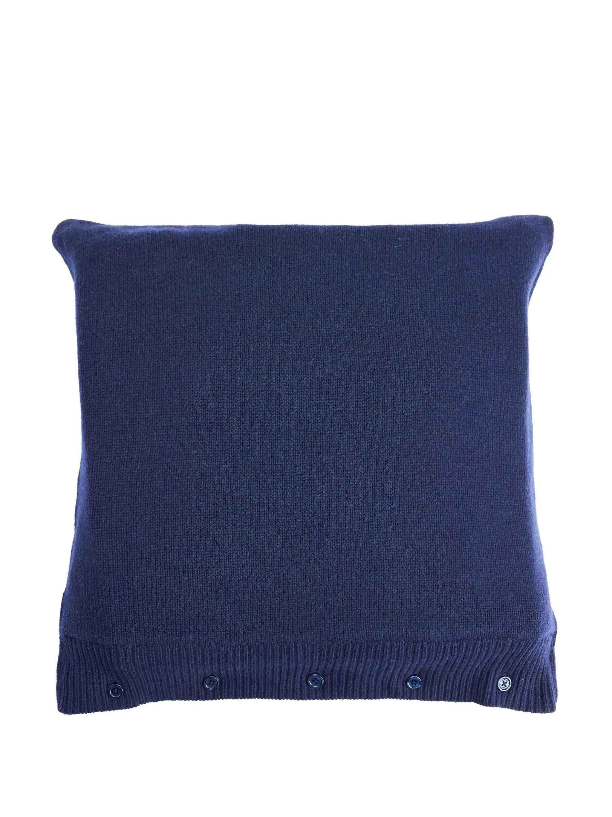 Polo Bear intarsia-knit cushion