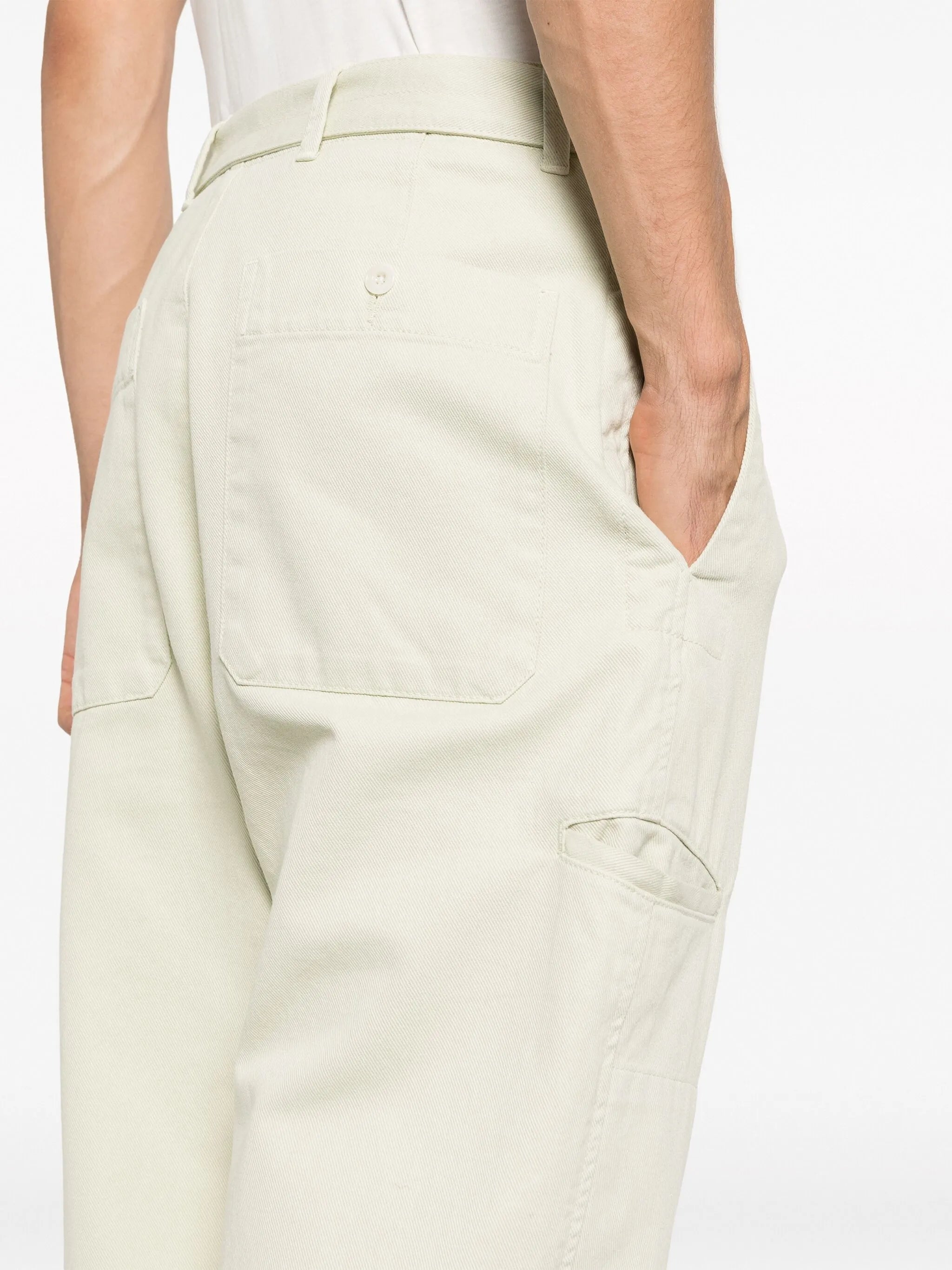 belted straight-leg jeans
