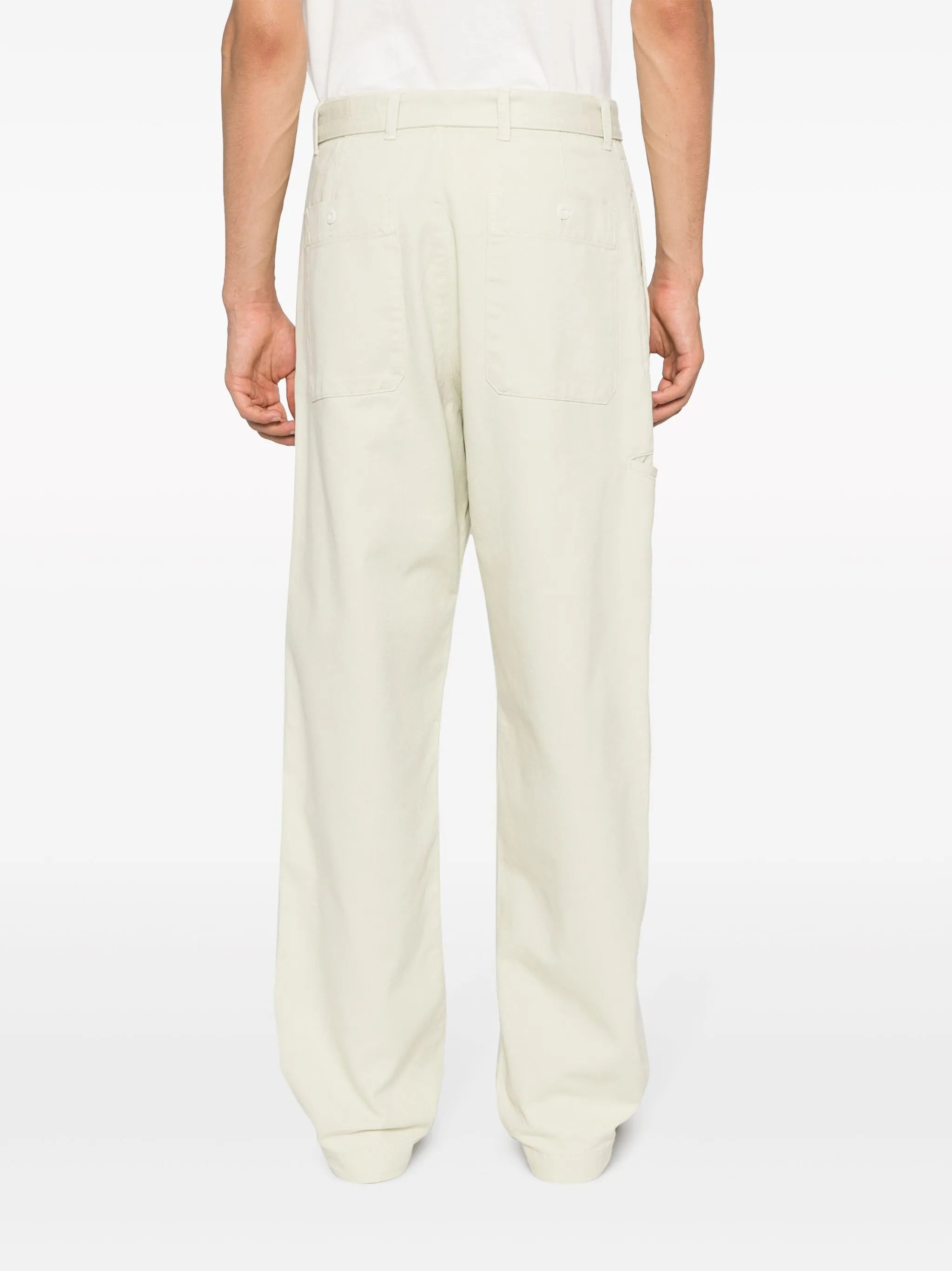 belted straight-leg jeans