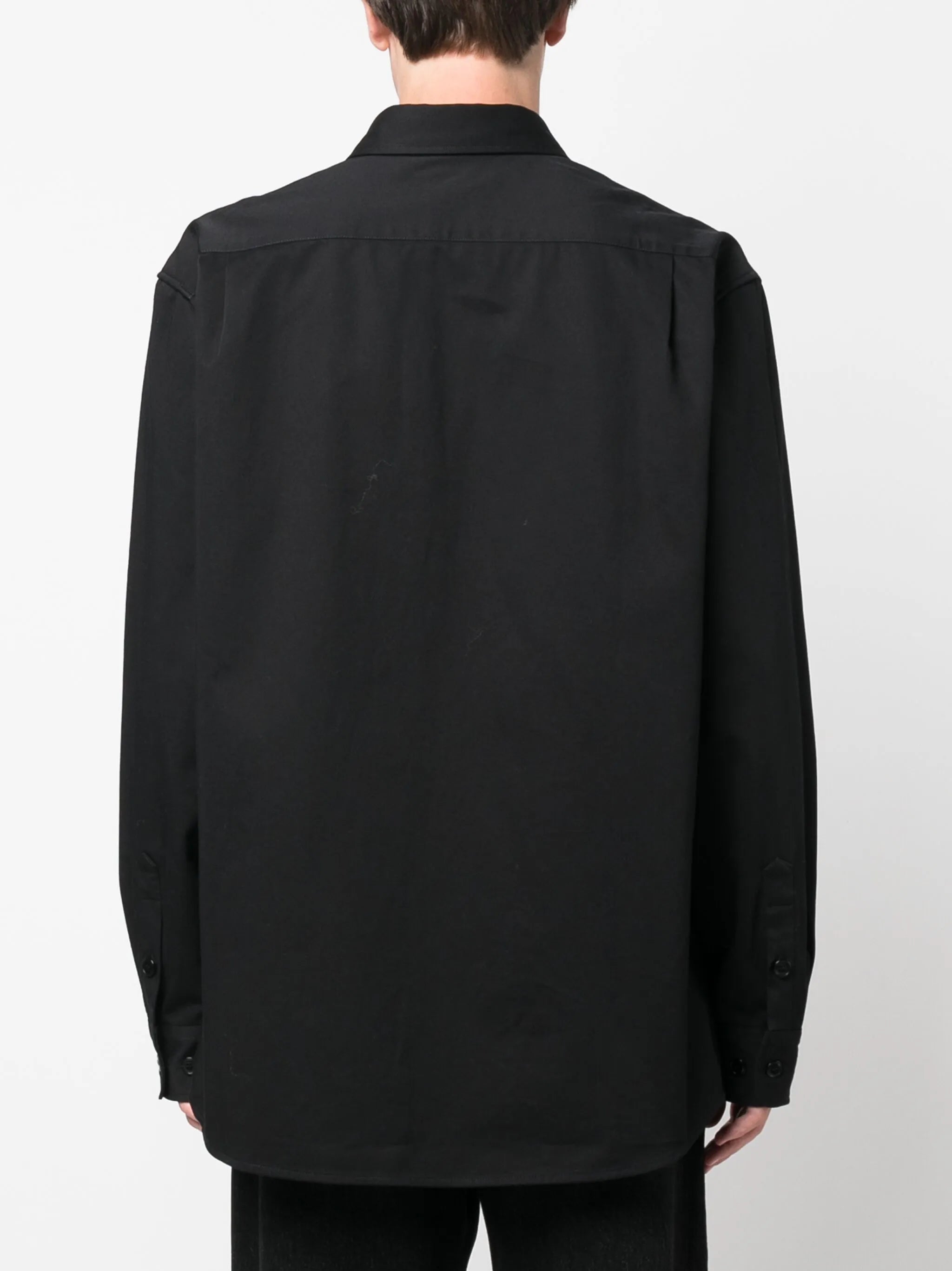 appliqué-logo cotton shirt