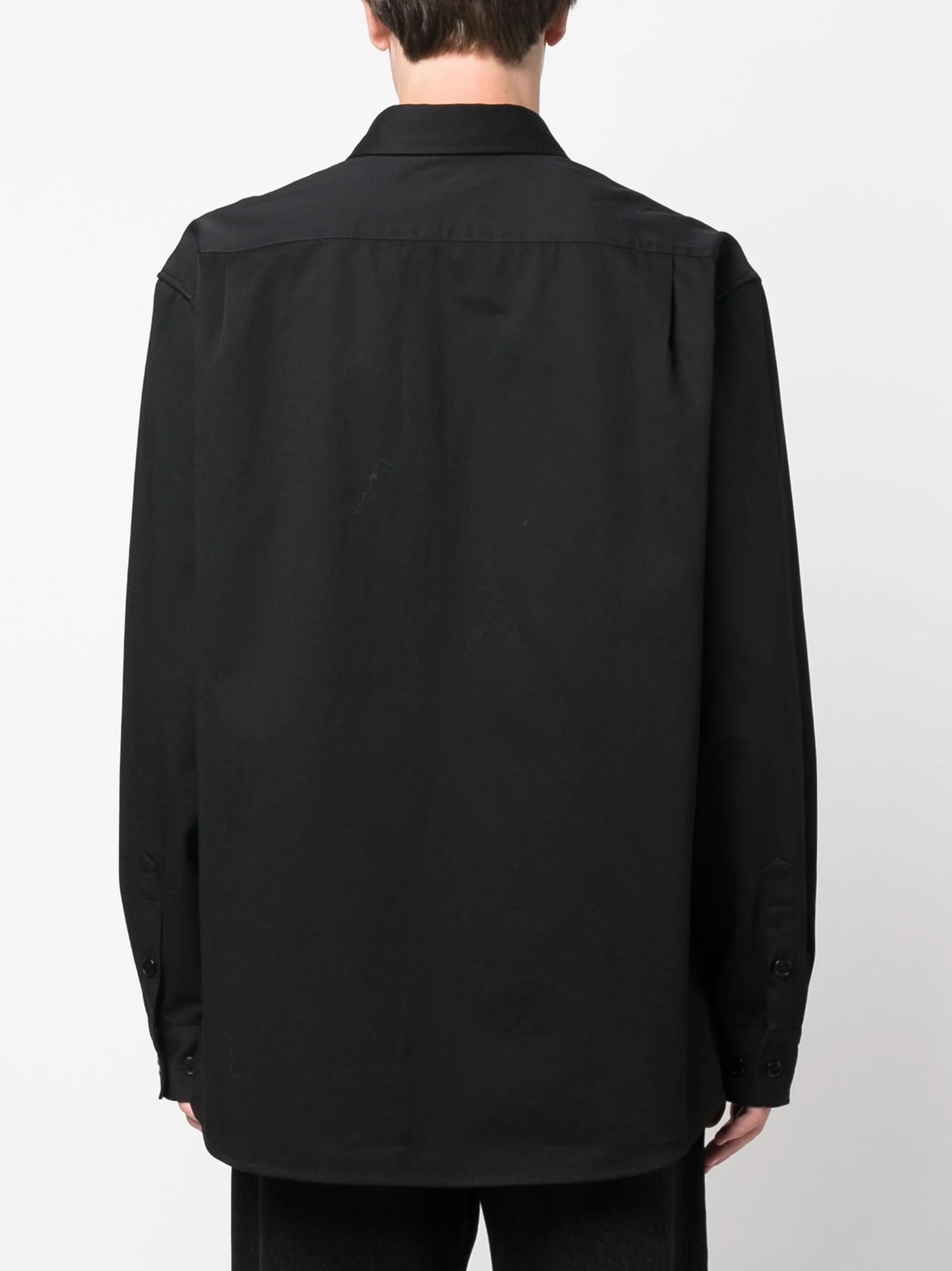 appliqué-logo cotton shirt