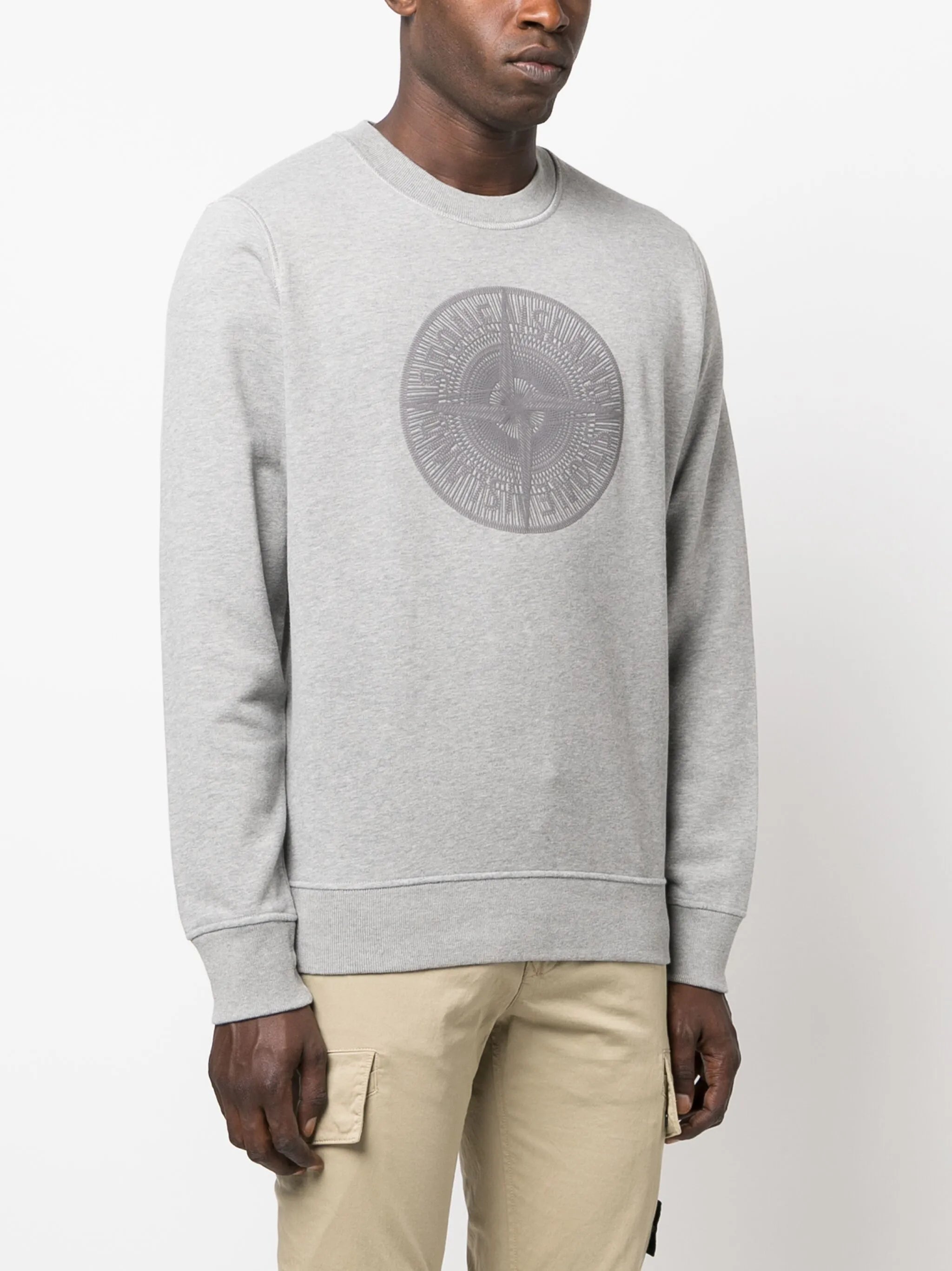 logo-embroidered cotton sweatshirt
