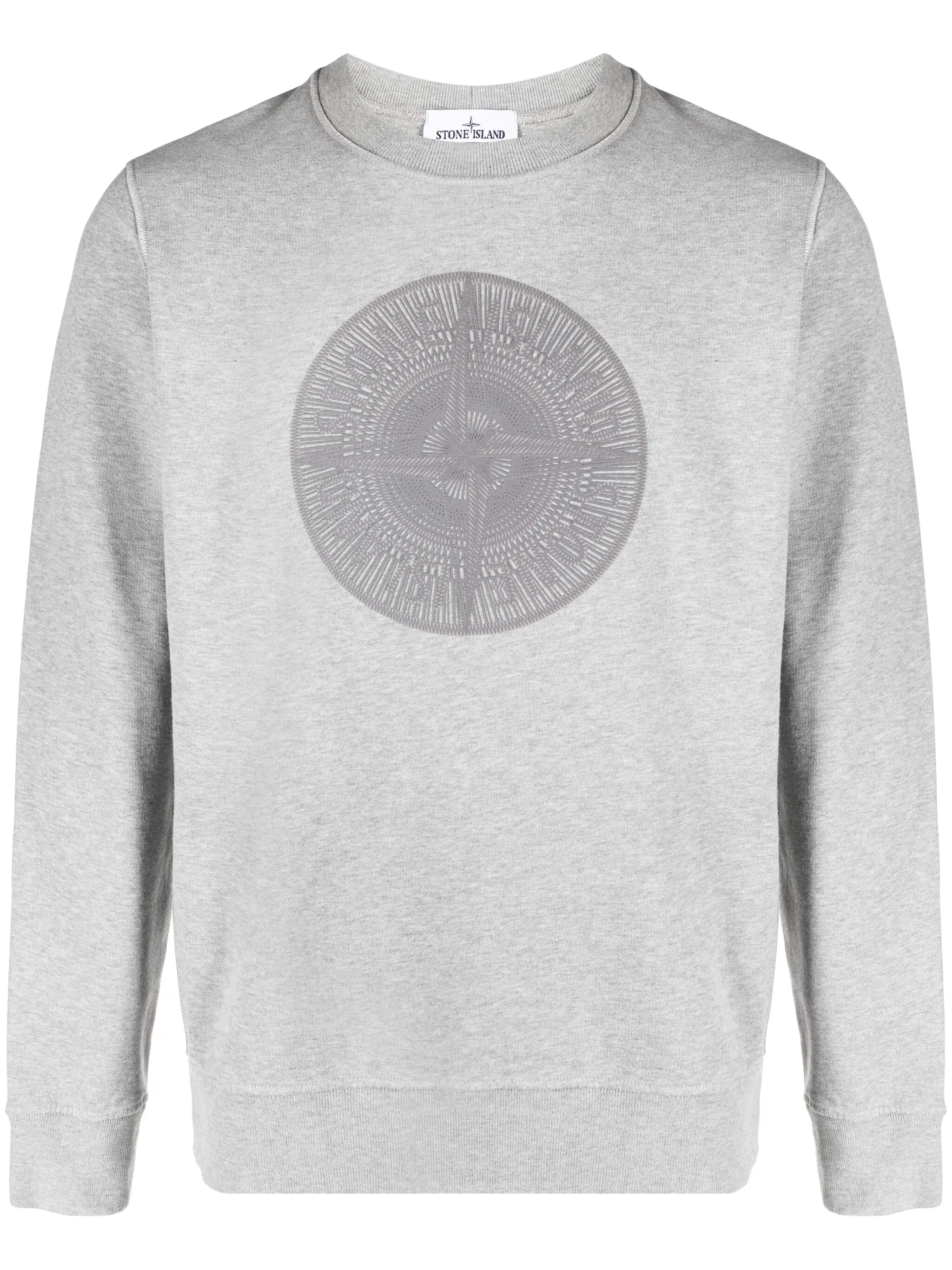 logo-embroidered cotton sweatshirt