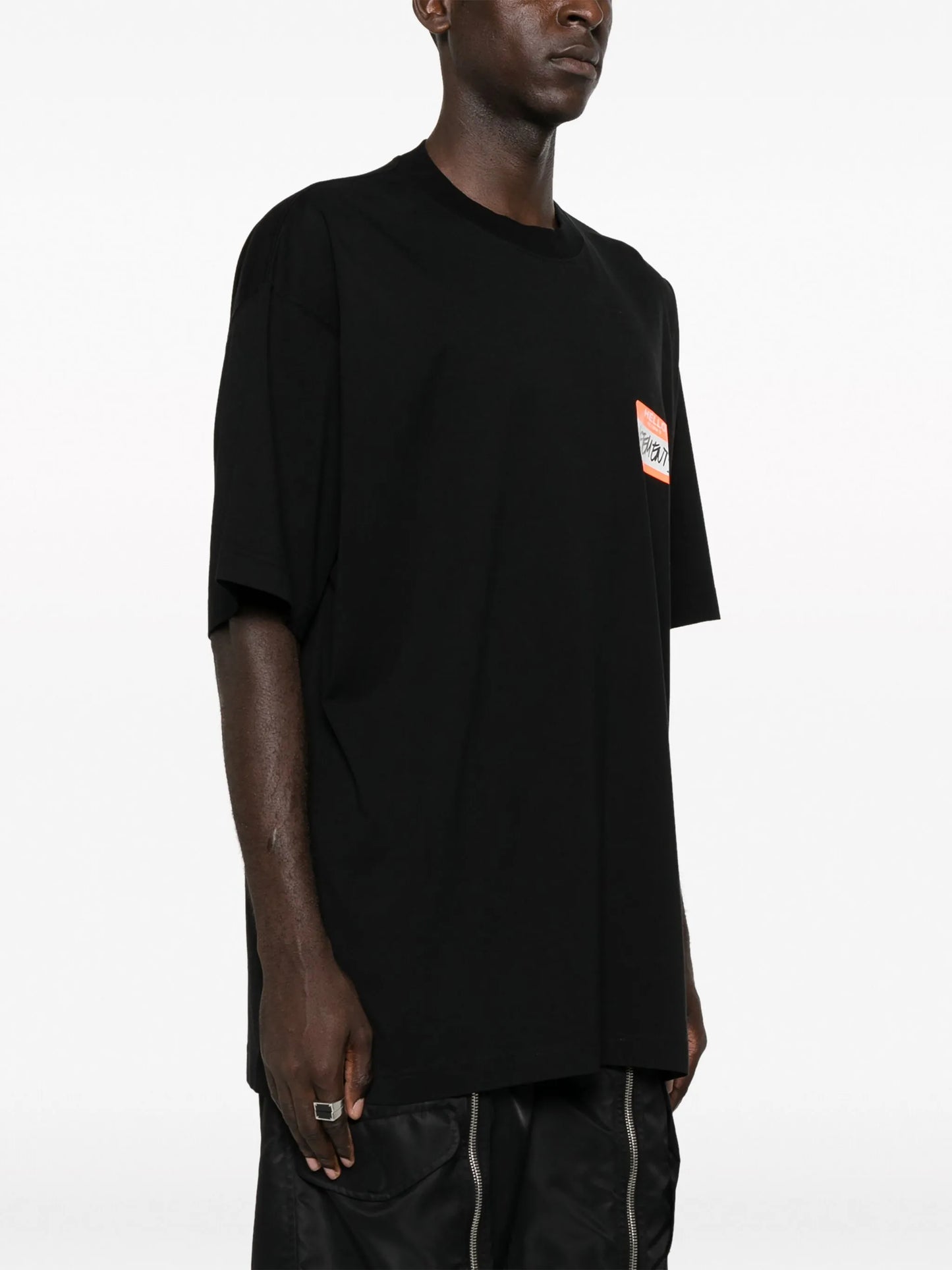 logo-print ,cotton T-shirt