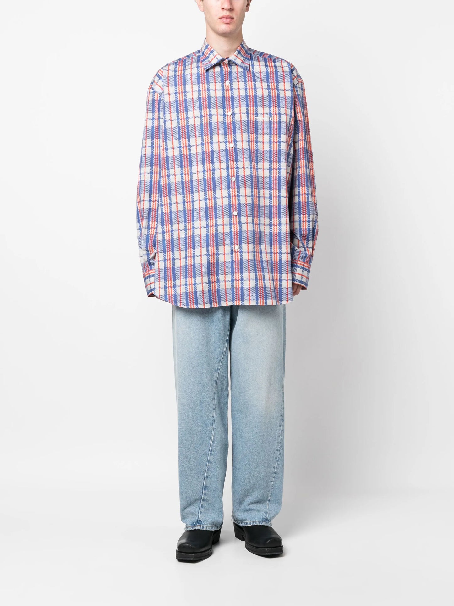 Barbes checked cotton shirt