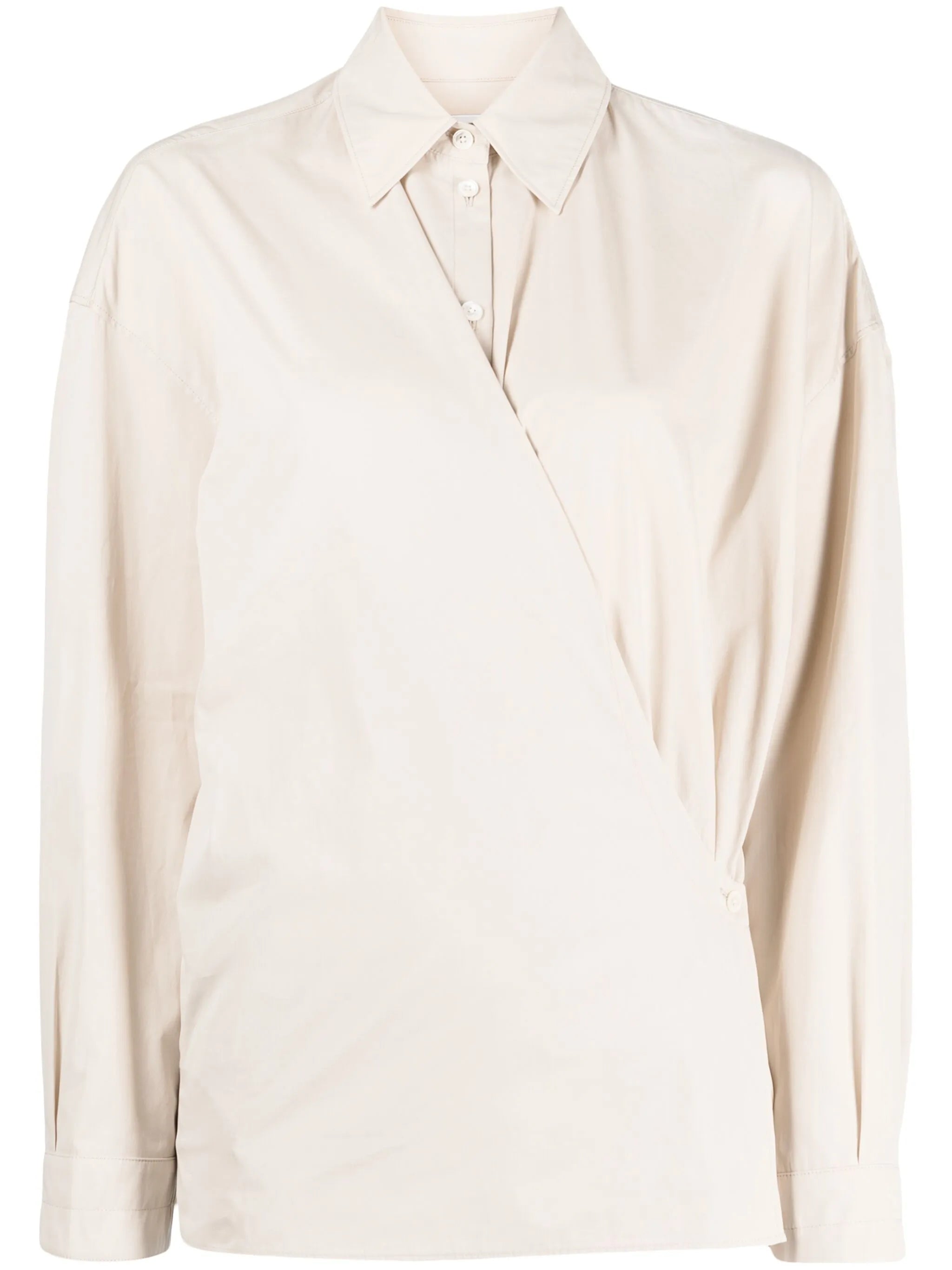 twisted asymmetric shirt