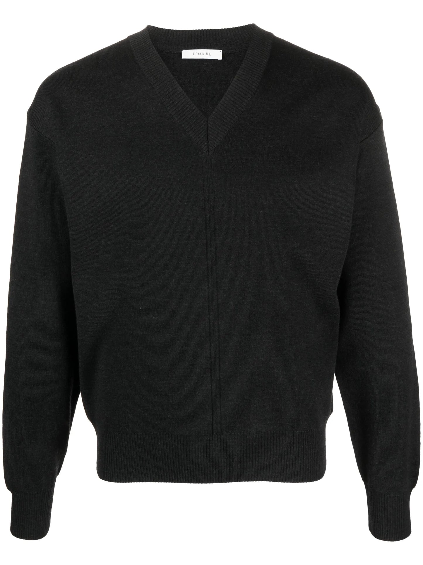 V-neck knitted jumper