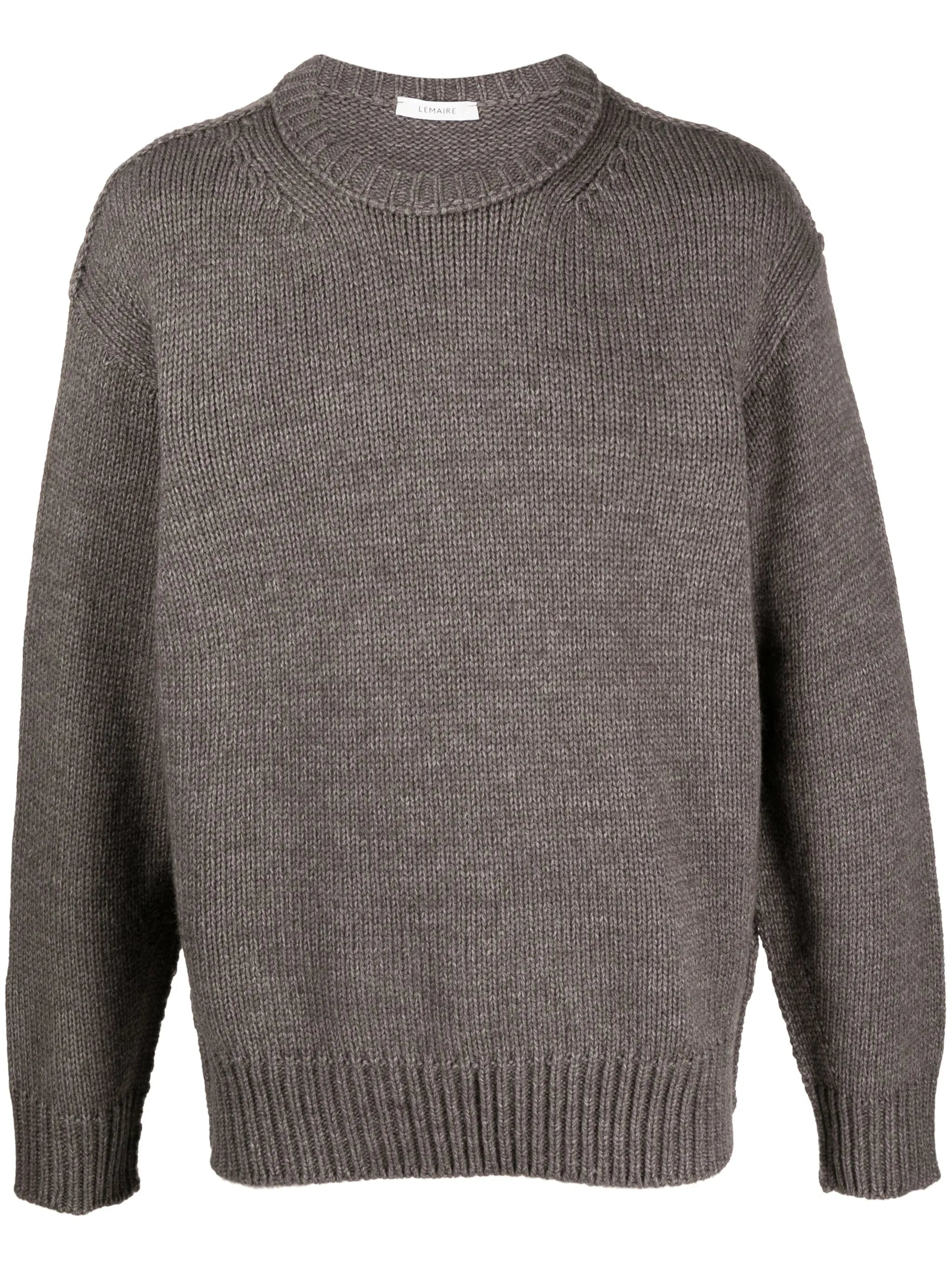 Boxy crew-neck jumper