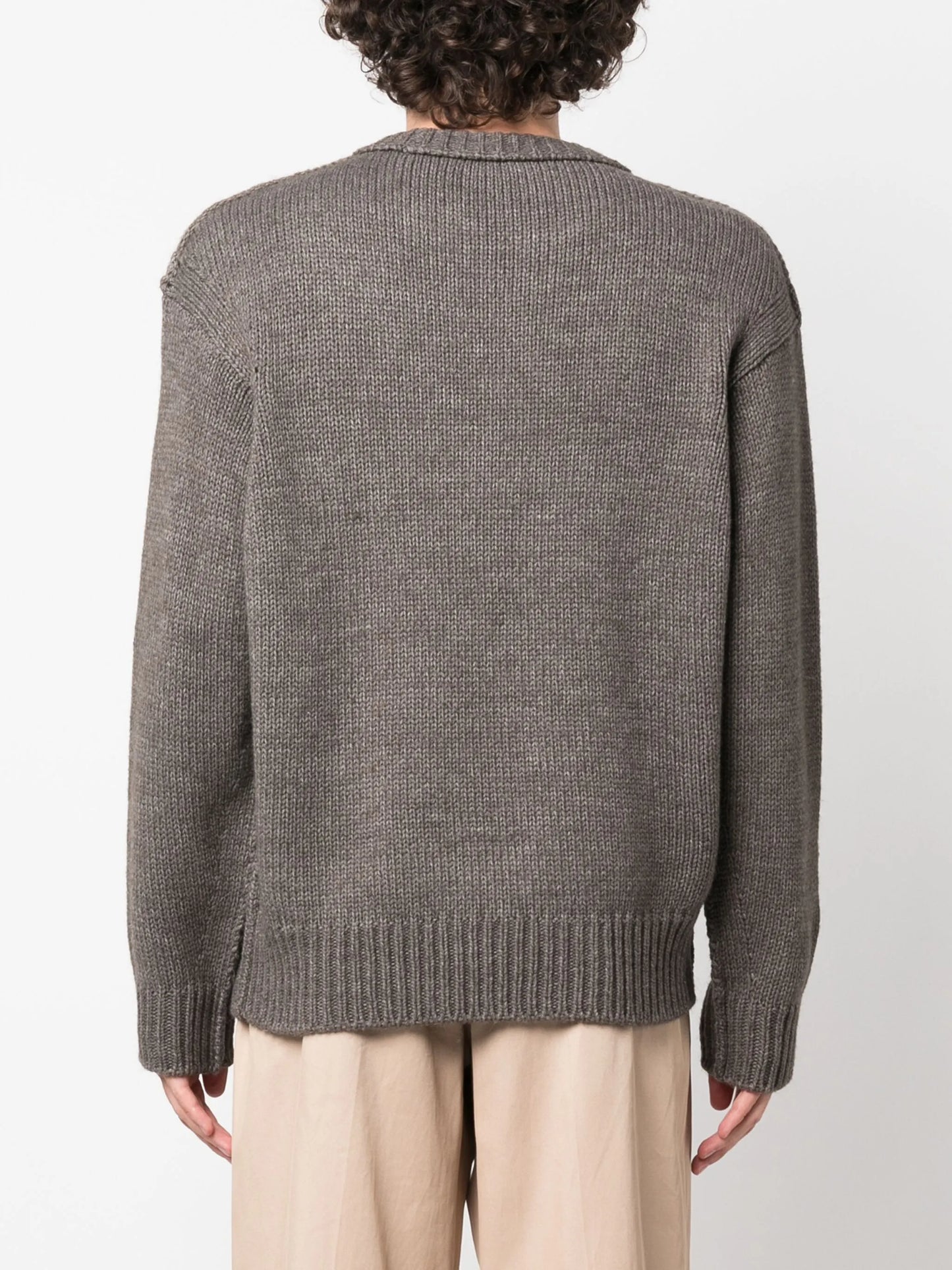 Boxy crew-neck jumper