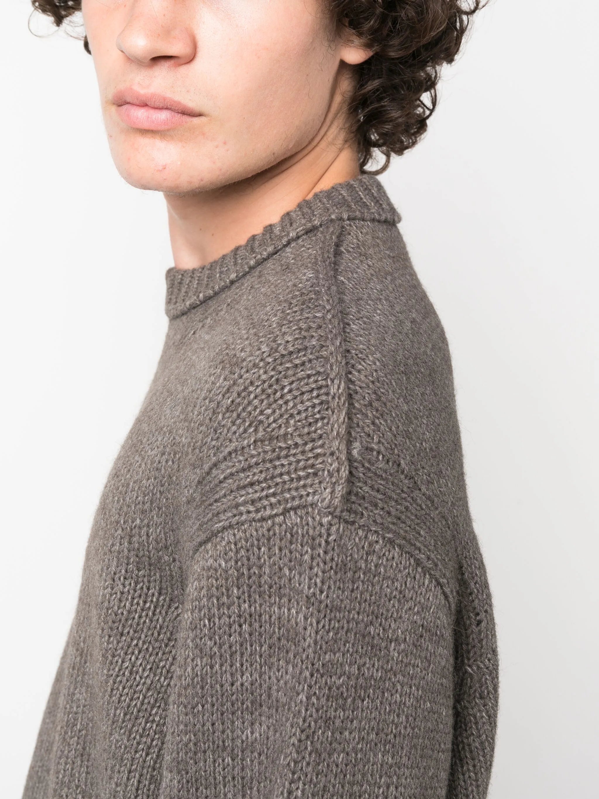 Boxy crew-neck jumper