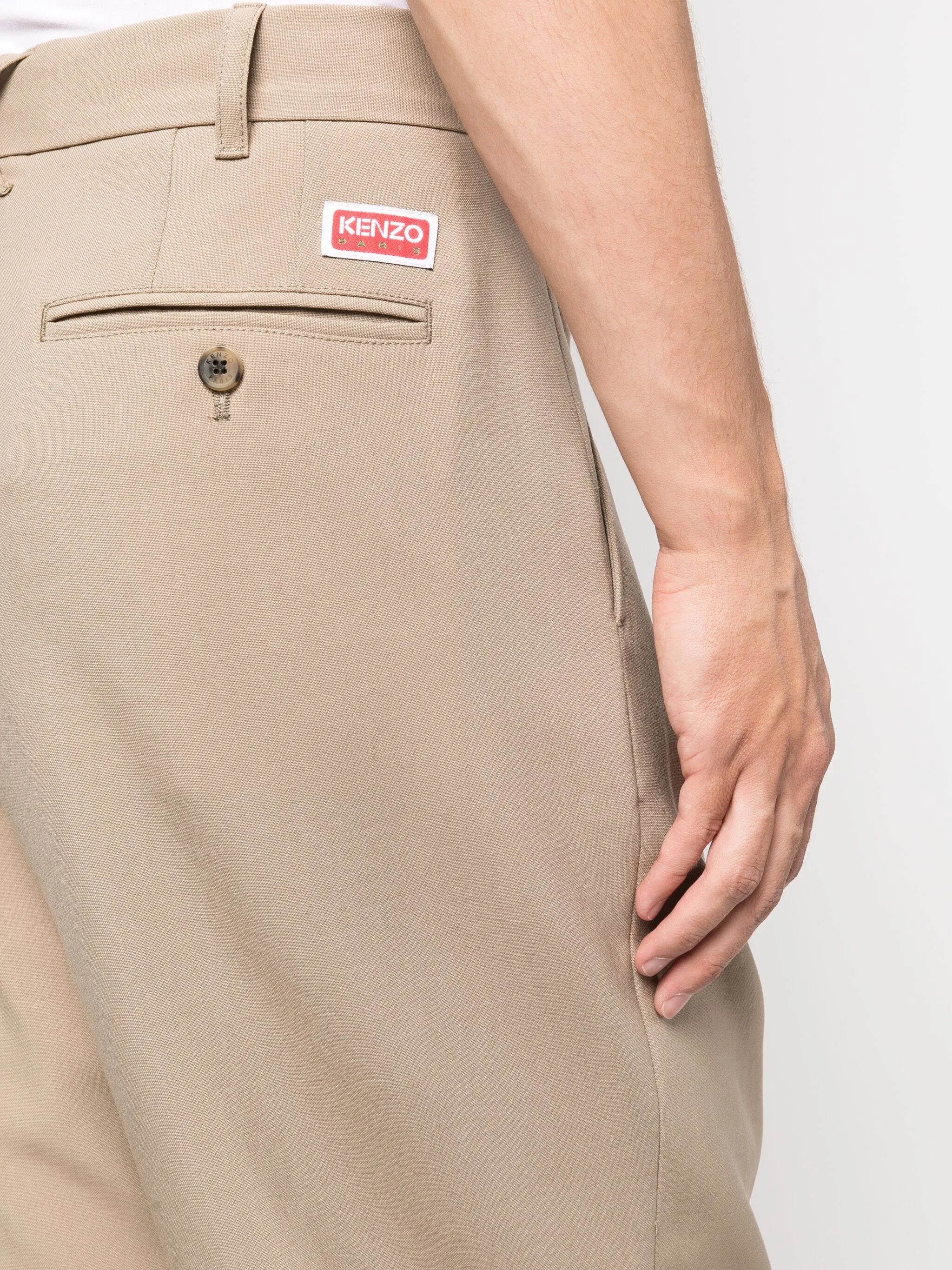 pleated tailored trousers
