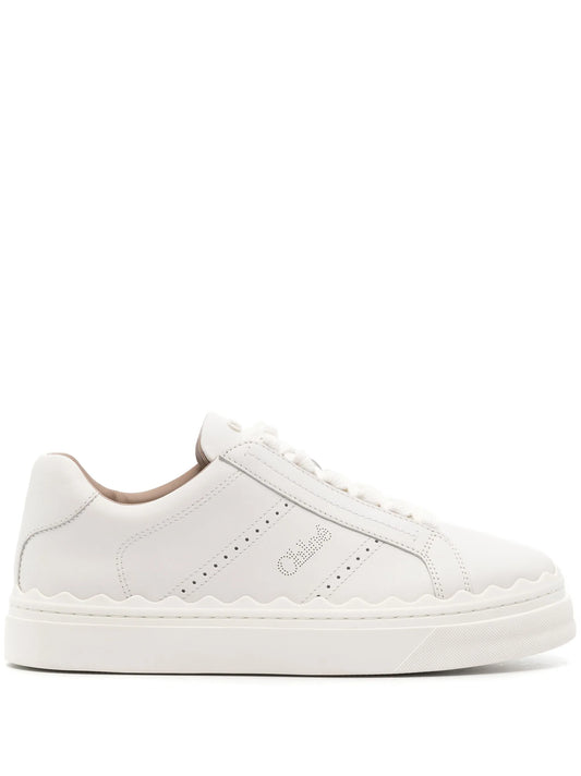 Lauren lace-up leather sneakers