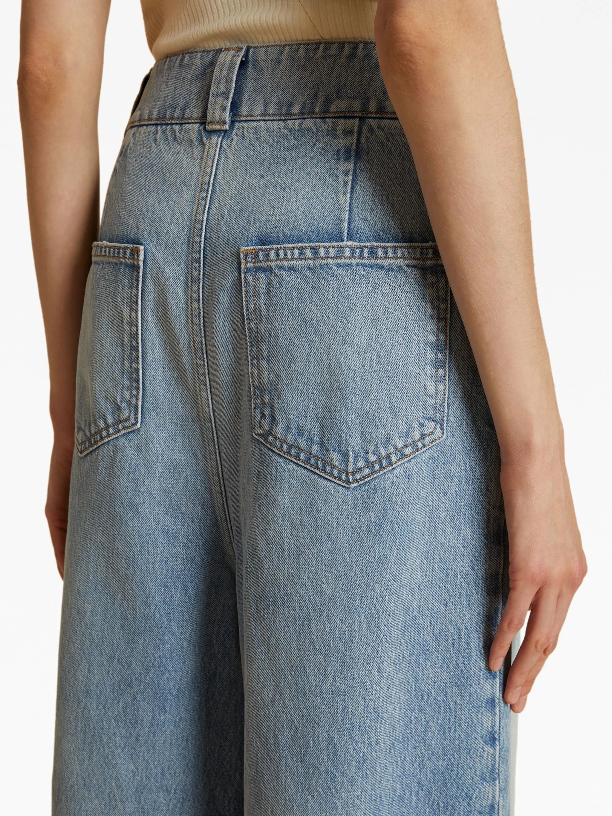 Isla high-rise wide-leg jeans