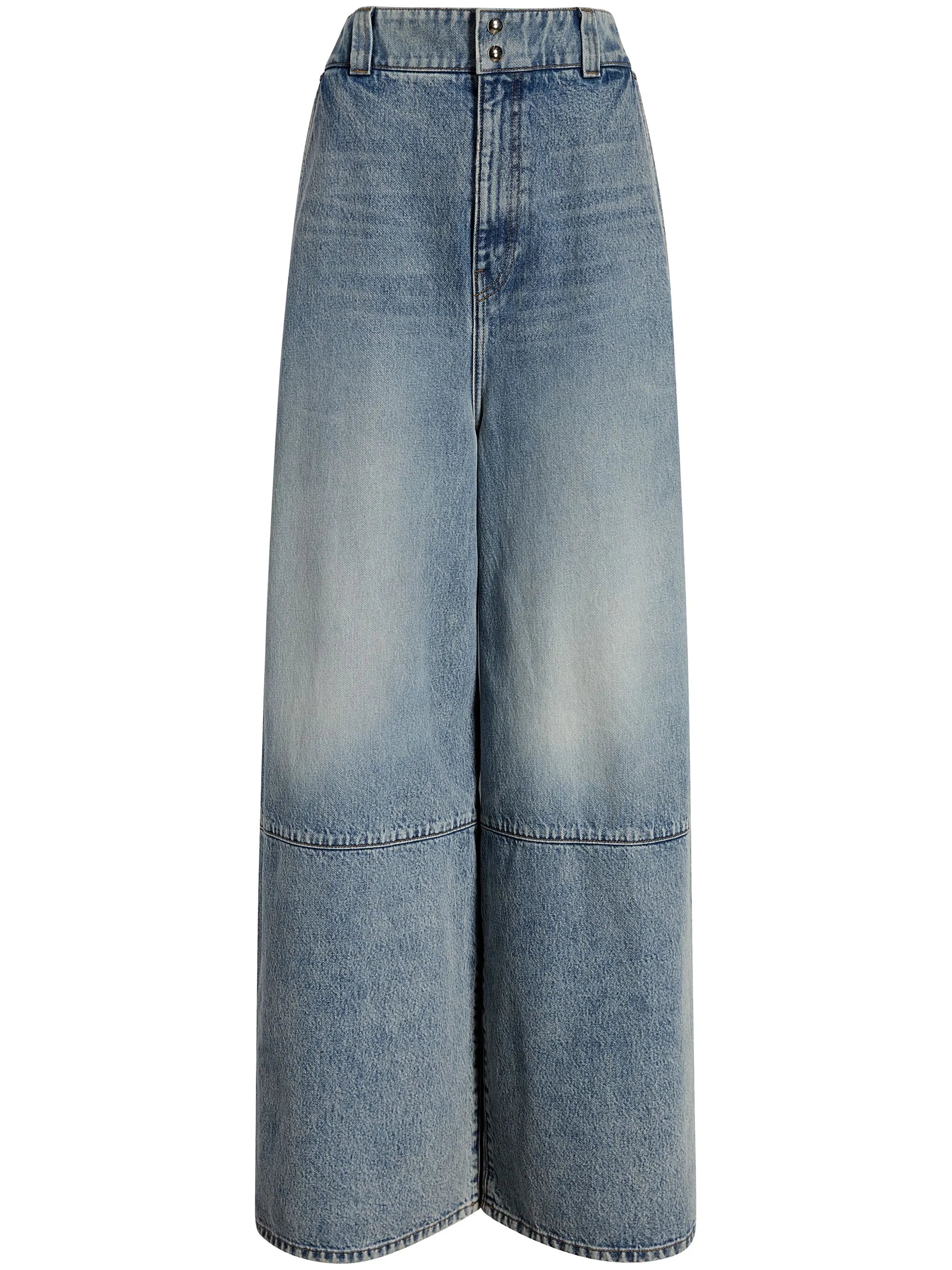 Isla high-rise wide-leg jeans