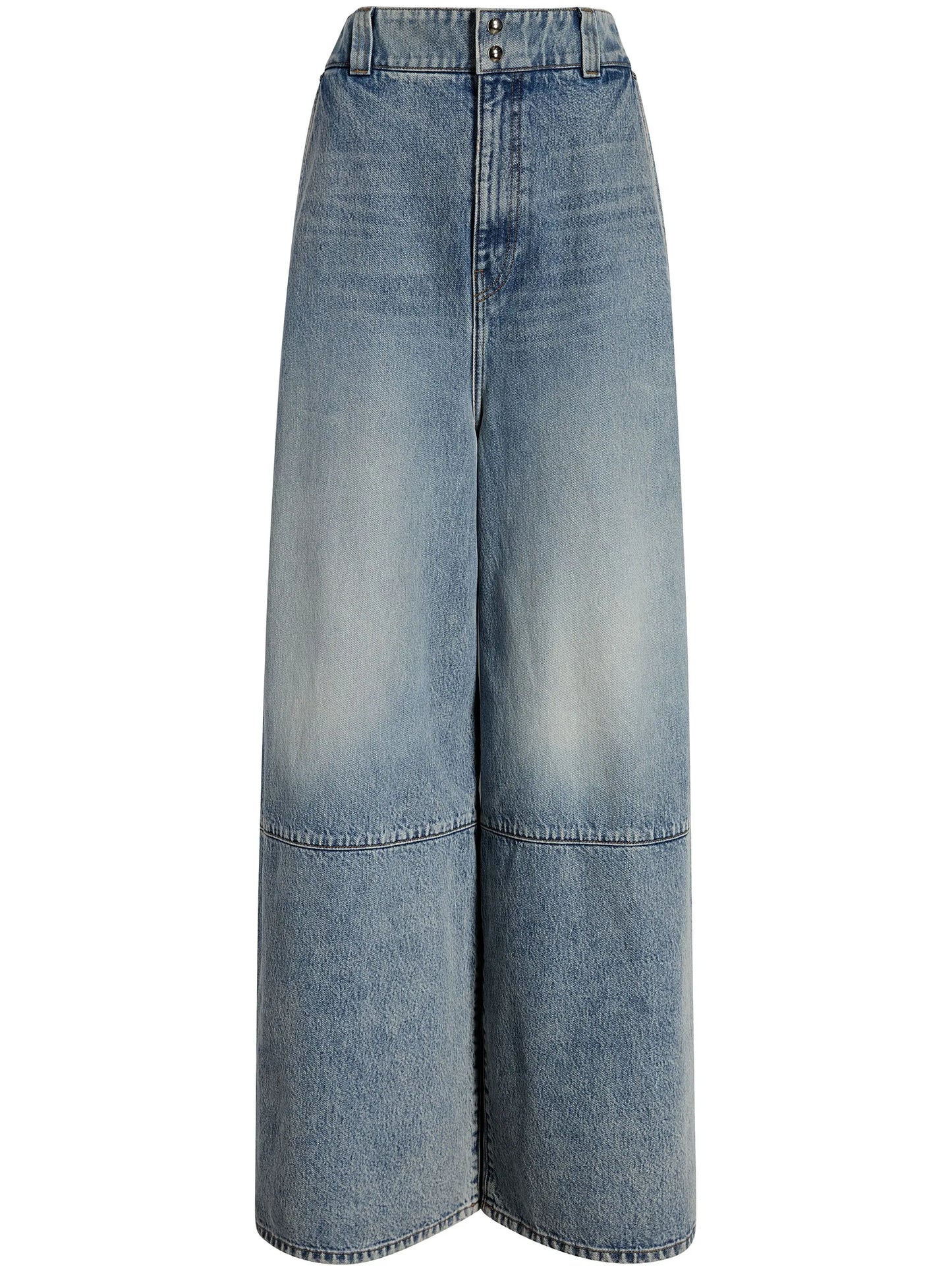 Isla high-rise wide-leg jeans