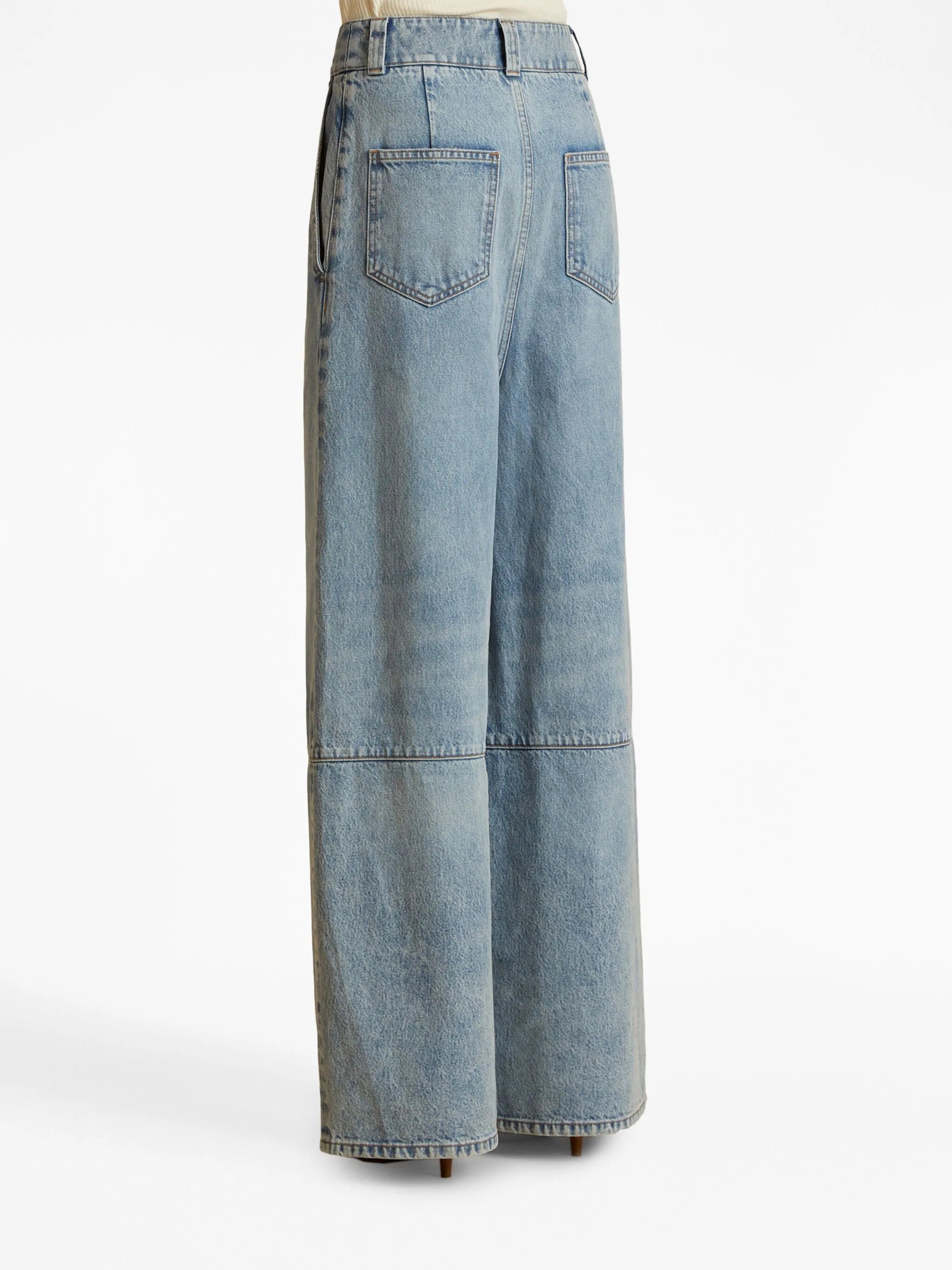 Isla high-rise wide-leg jeans