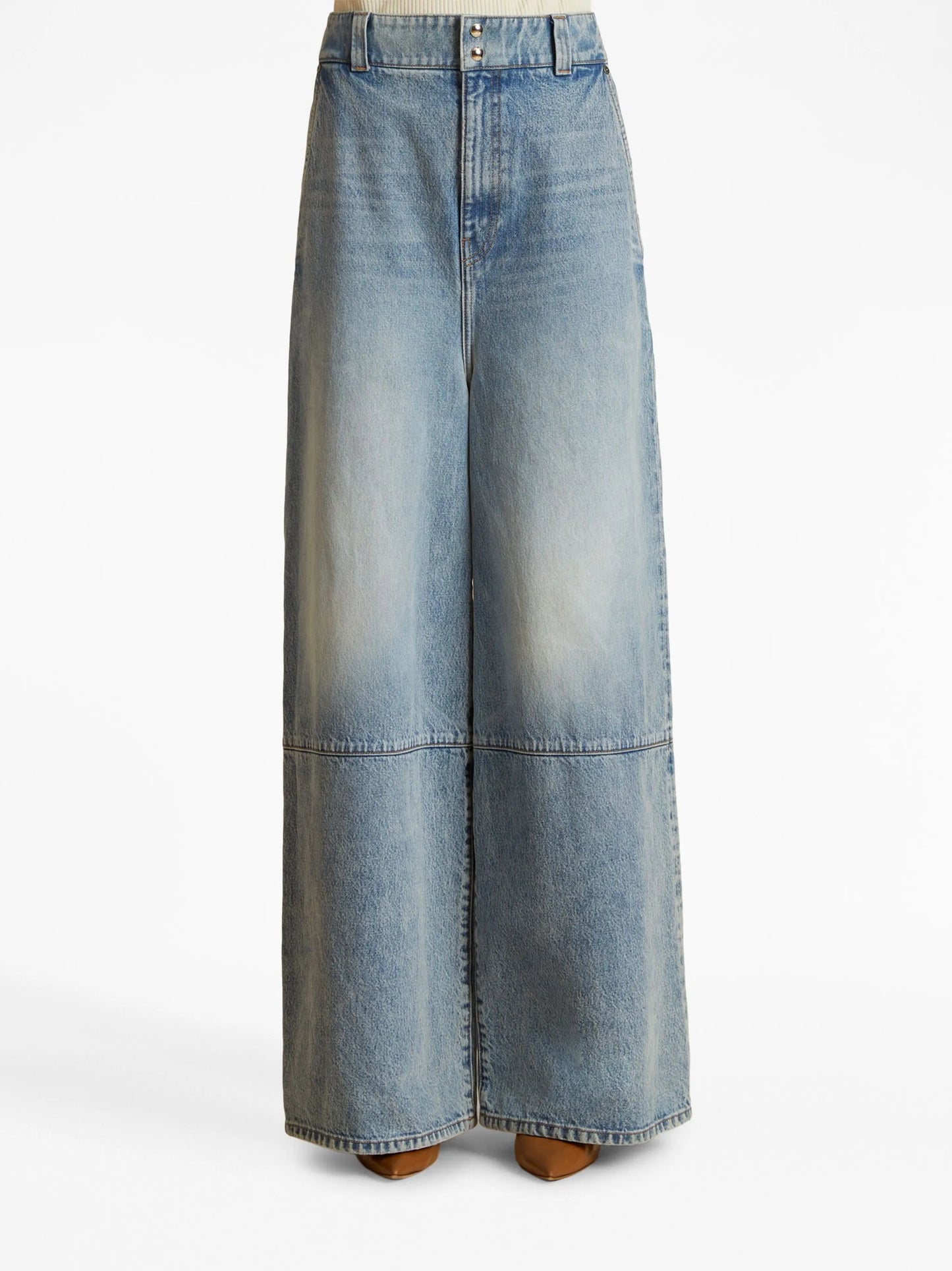 Isla high-rise wide-leg jeans