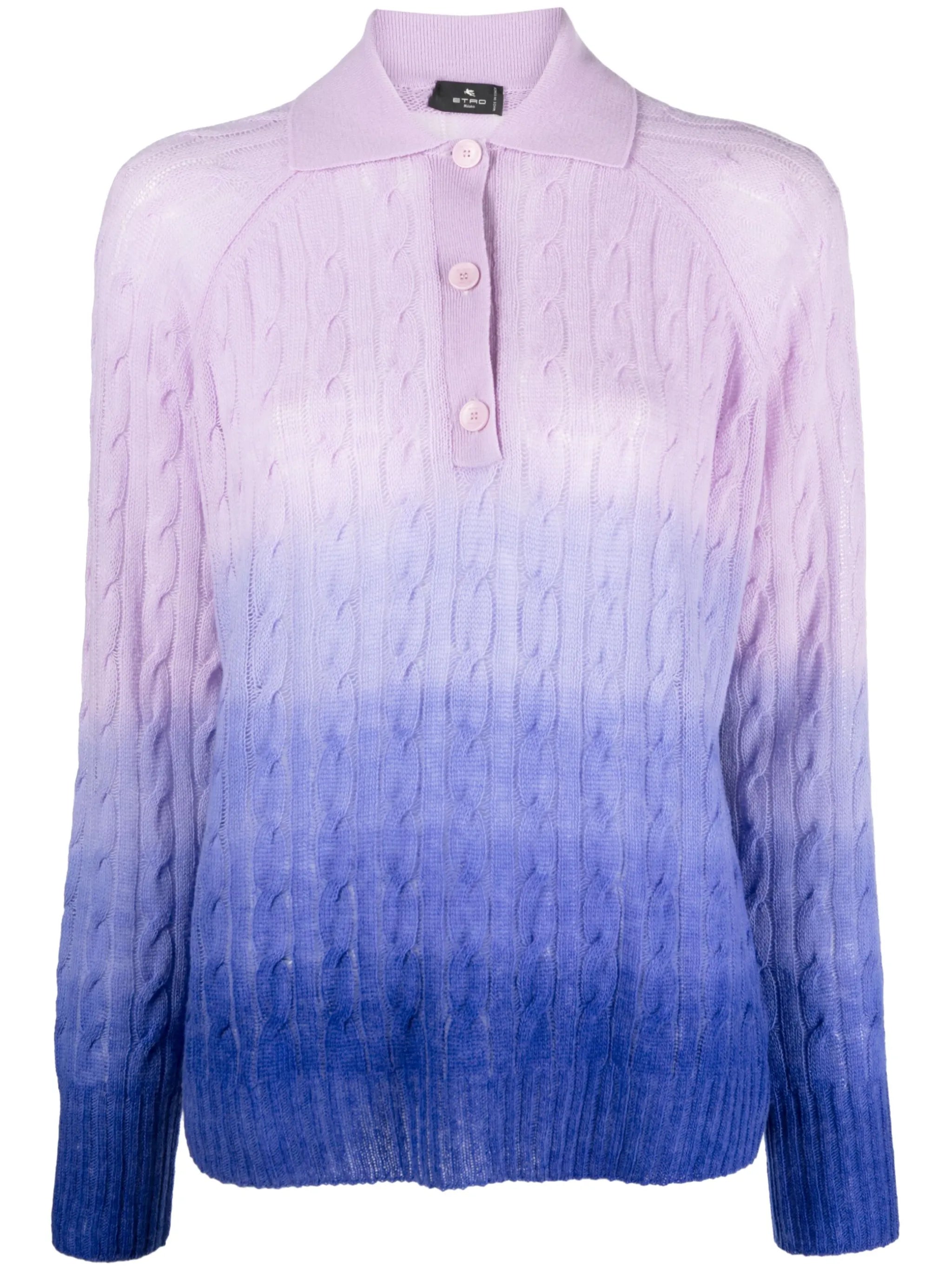ombré-effect wool jumper