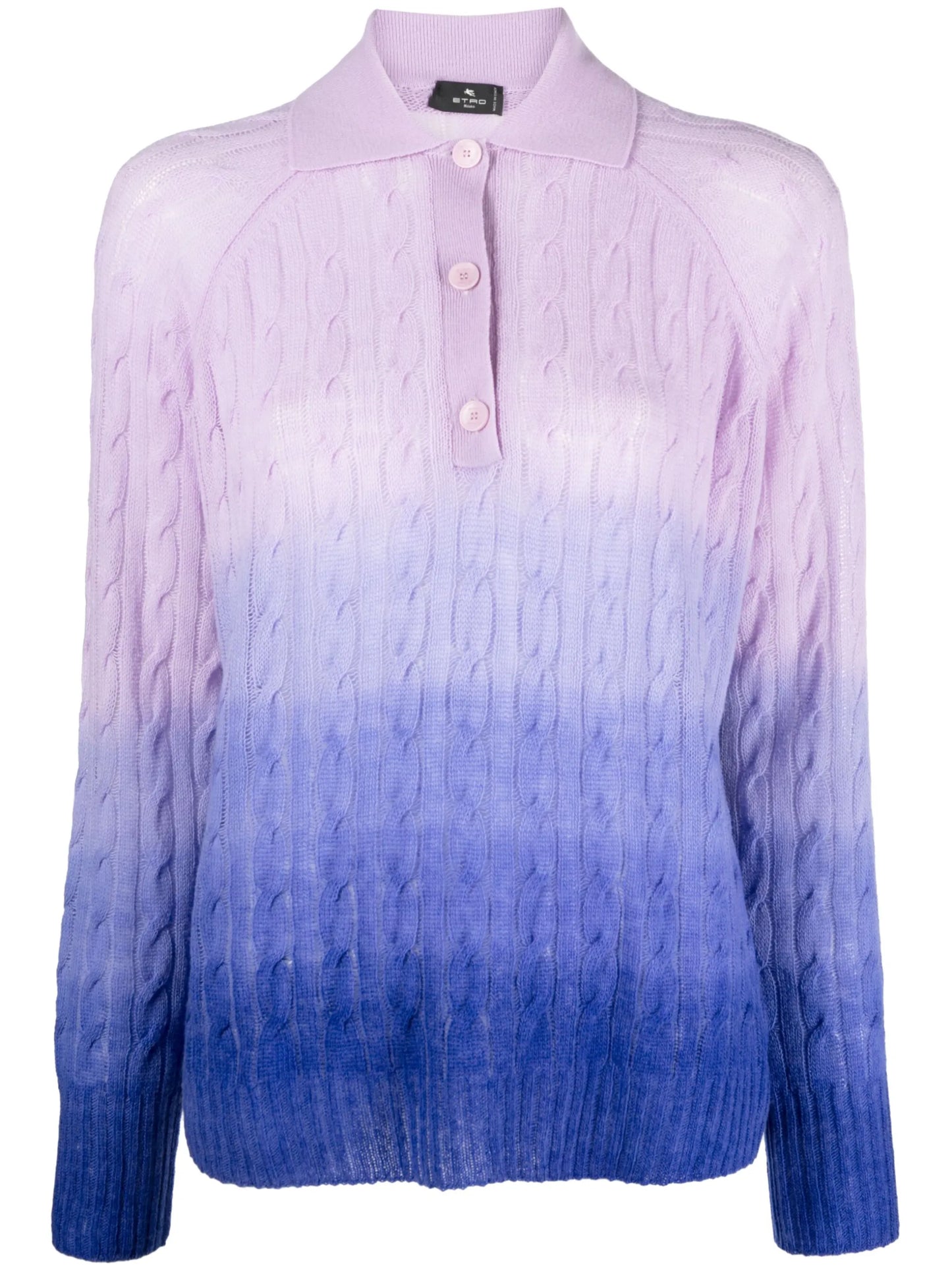 ombré-effect wool jumper
