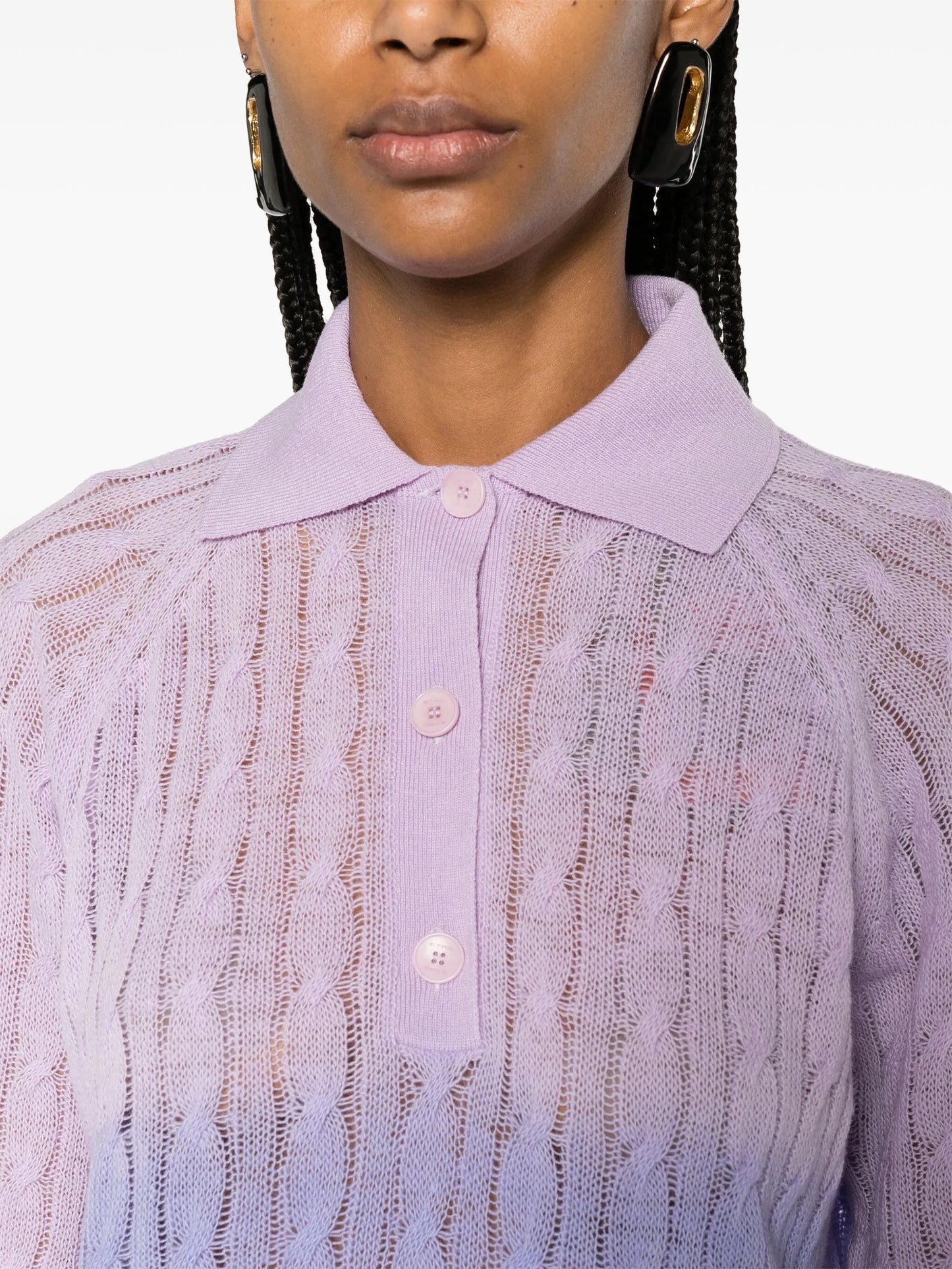 ombré-effect wool jumper