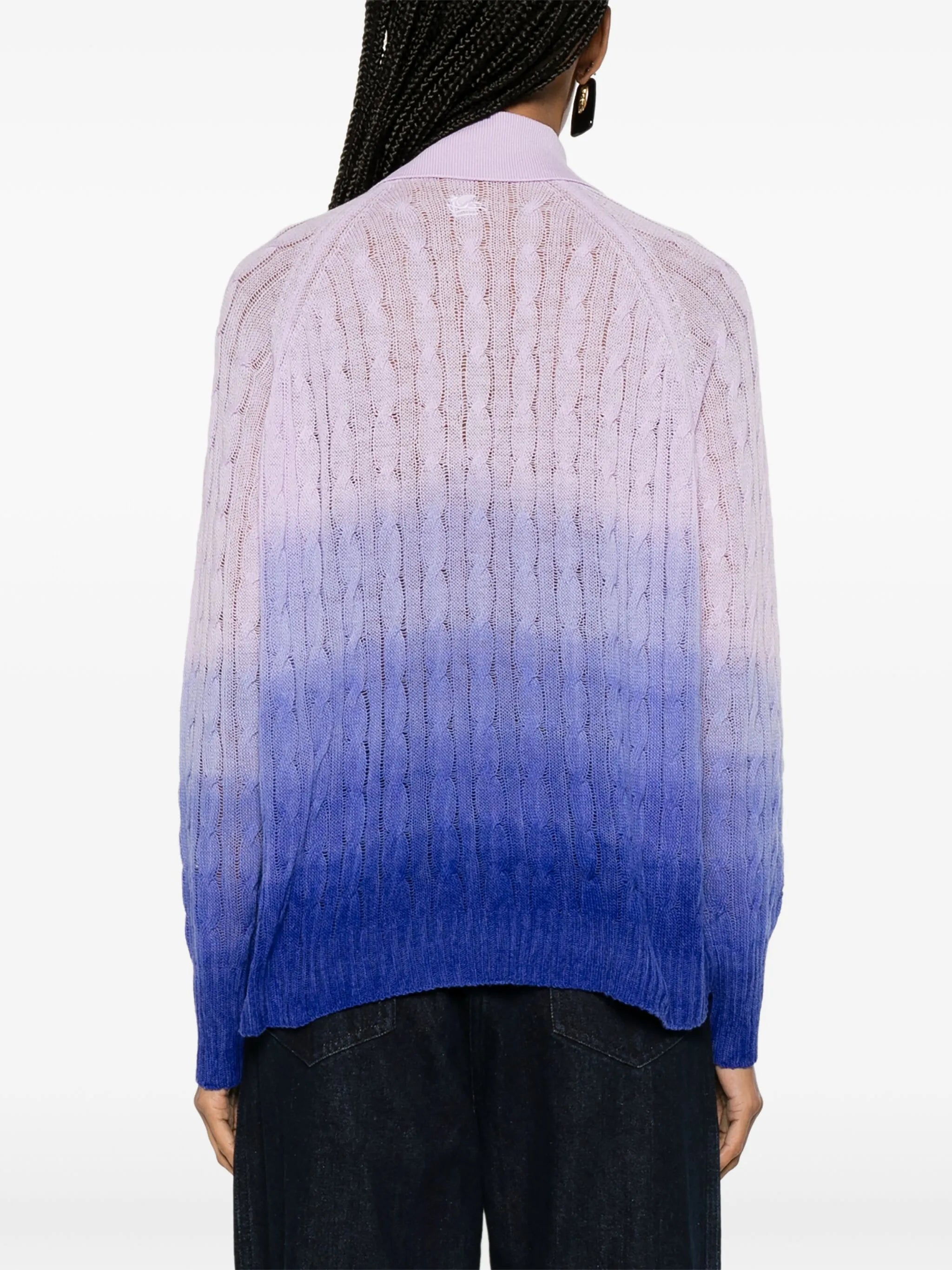ombré-effect wool jumper