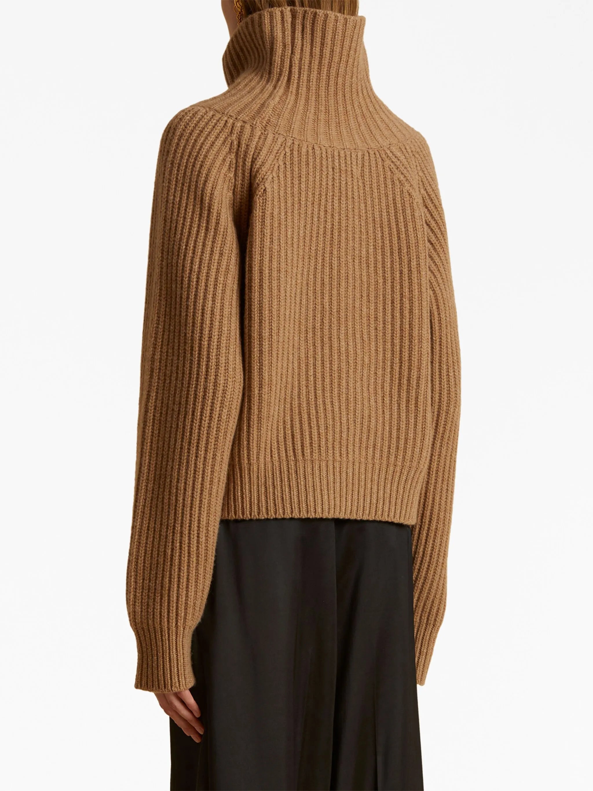 Lanzino funnel-neck cashmere jumper