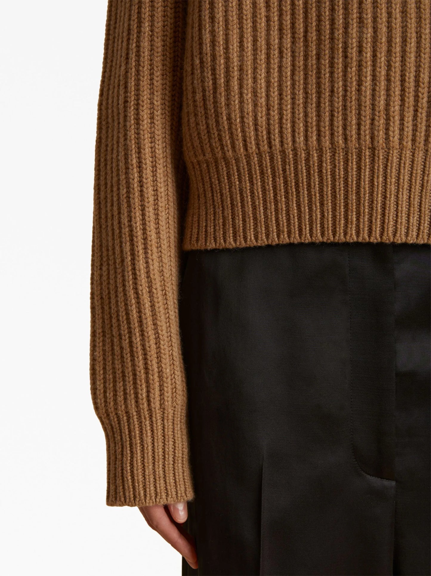 Lanzino funnel-neck cashmere jumper
