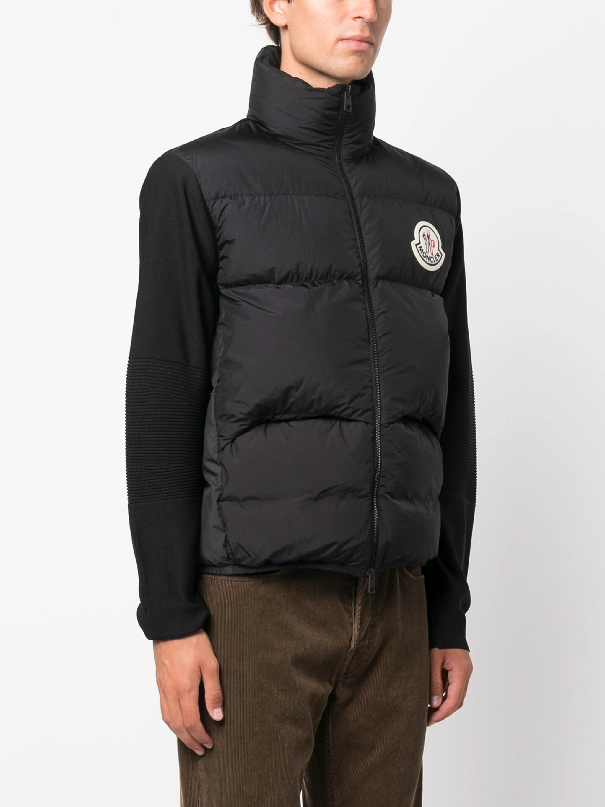 logo-patch puffer jacket