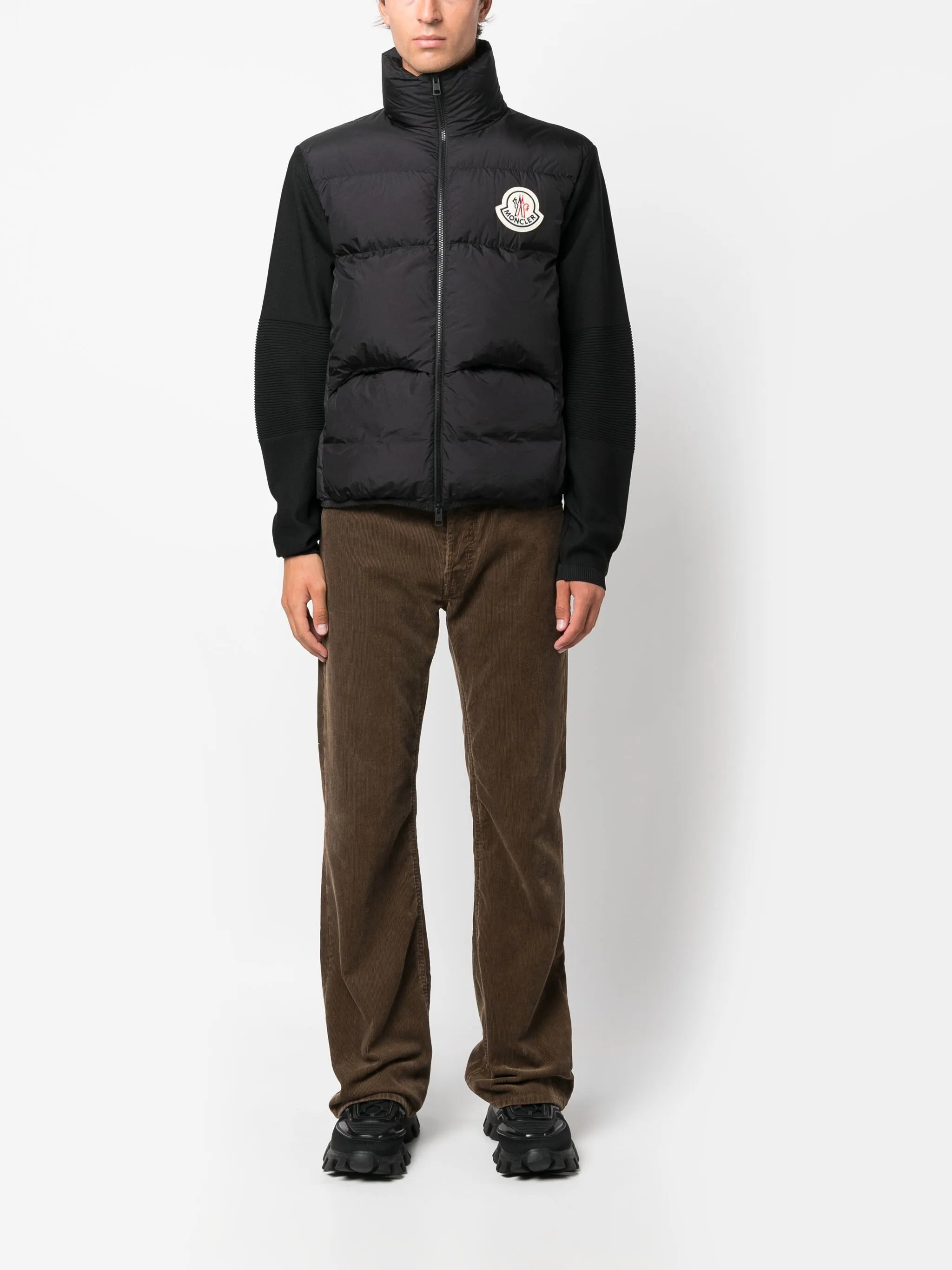 logo-patch puffer jacket