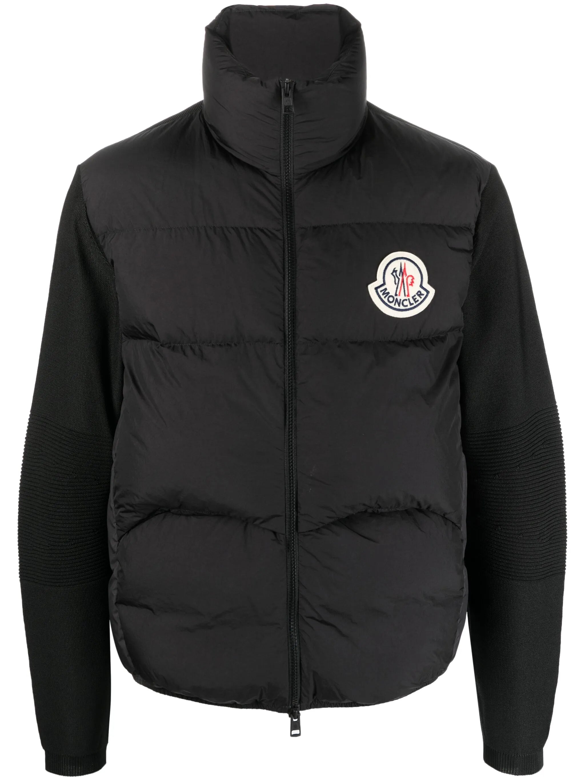 logo-patch puffer jacket