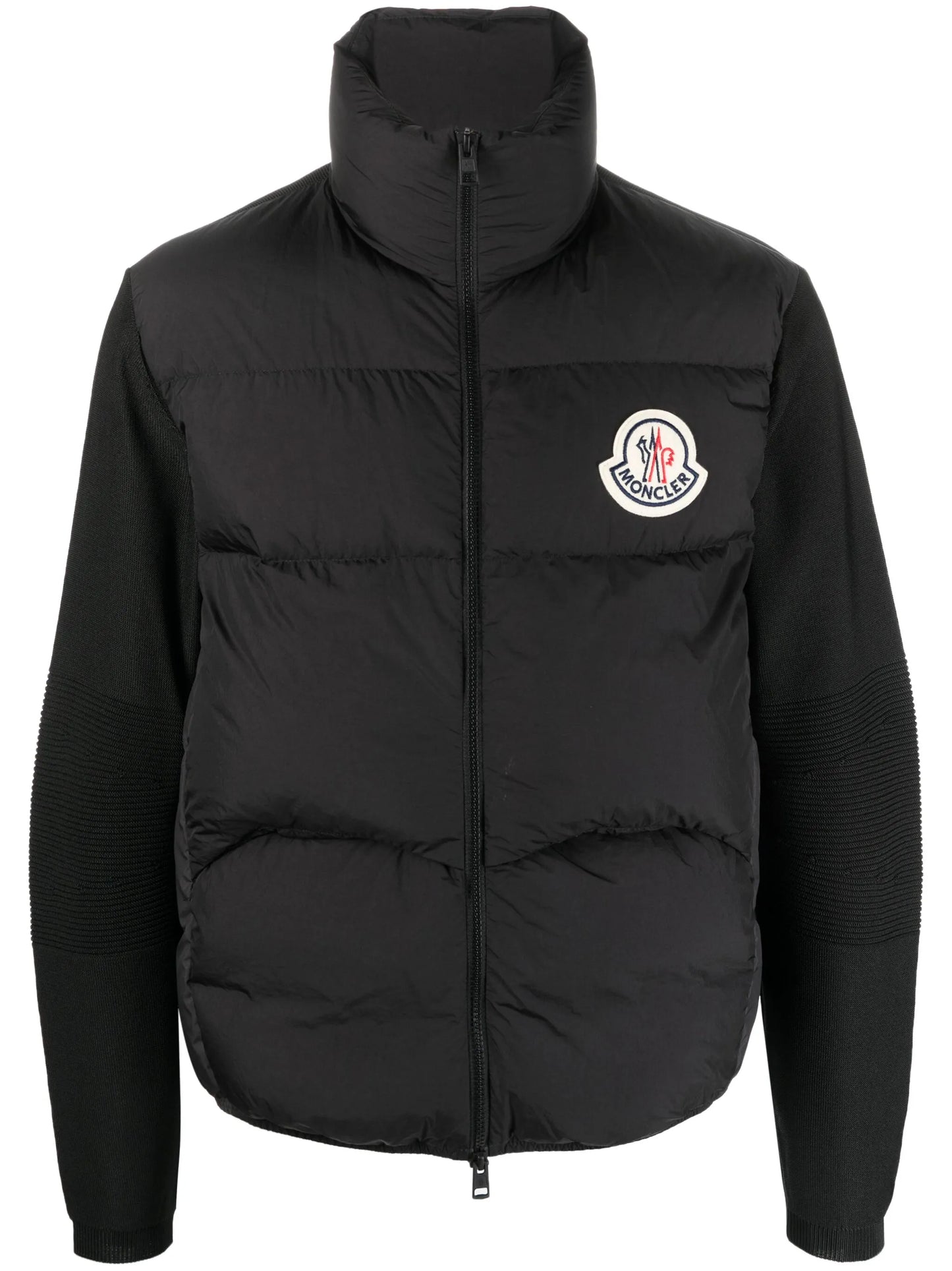 logo-patch puffer jacket