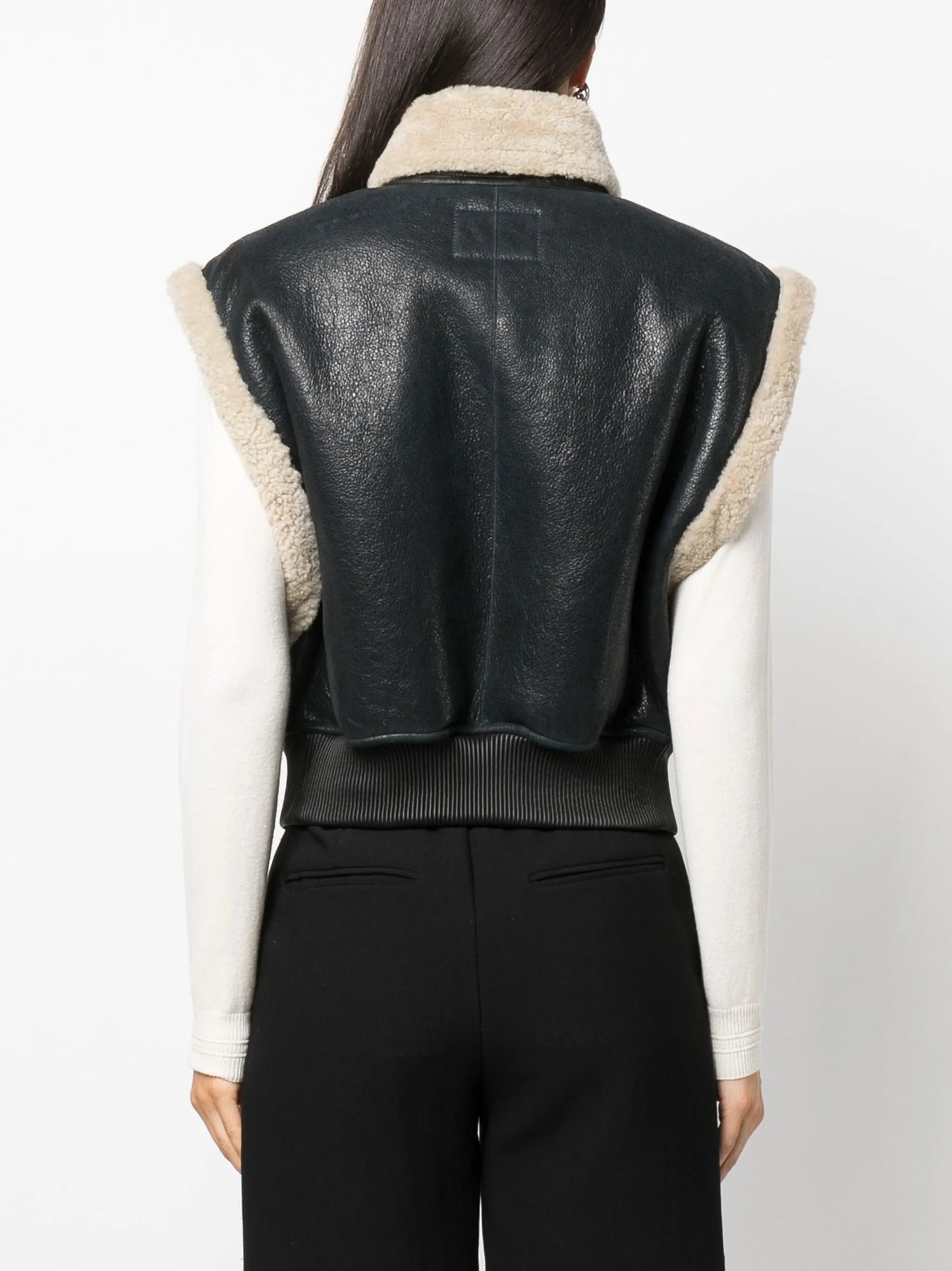 Aviel shearling-trim gilet