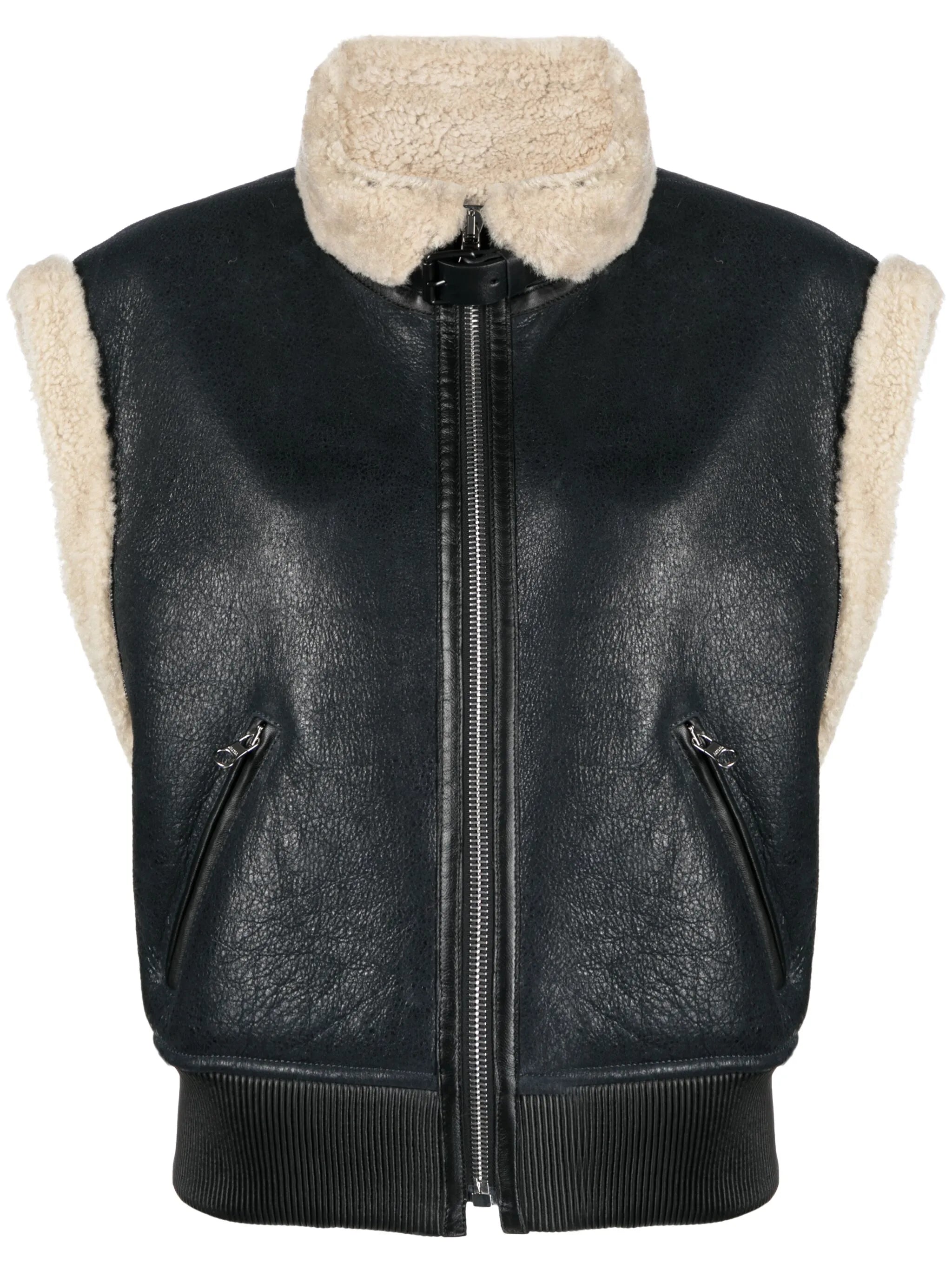 Aviel shearling-trim gilet