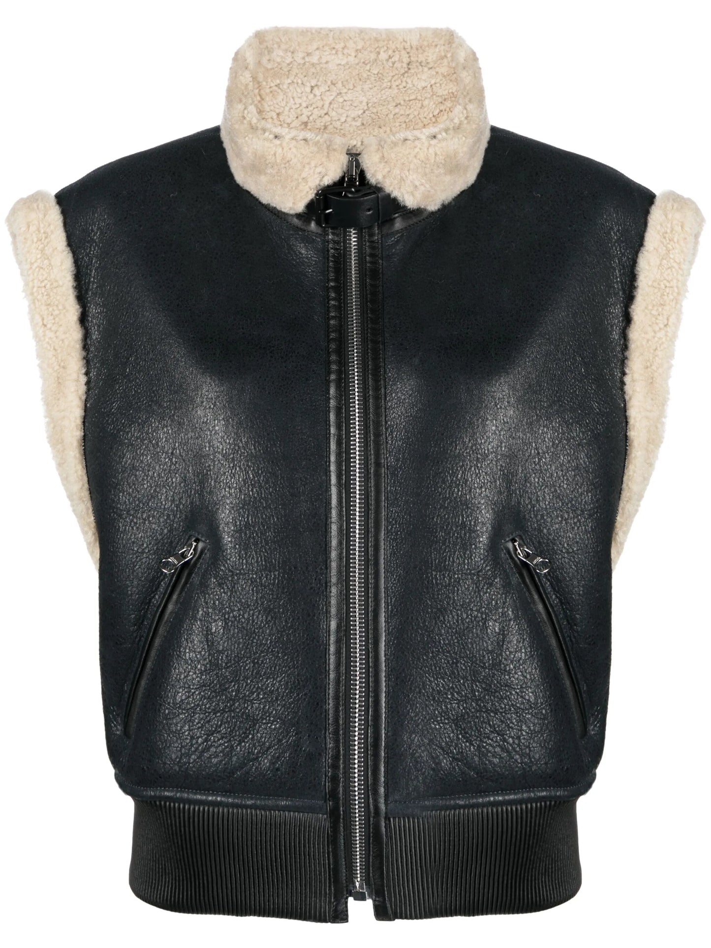 Aviel shearling-trim gilet