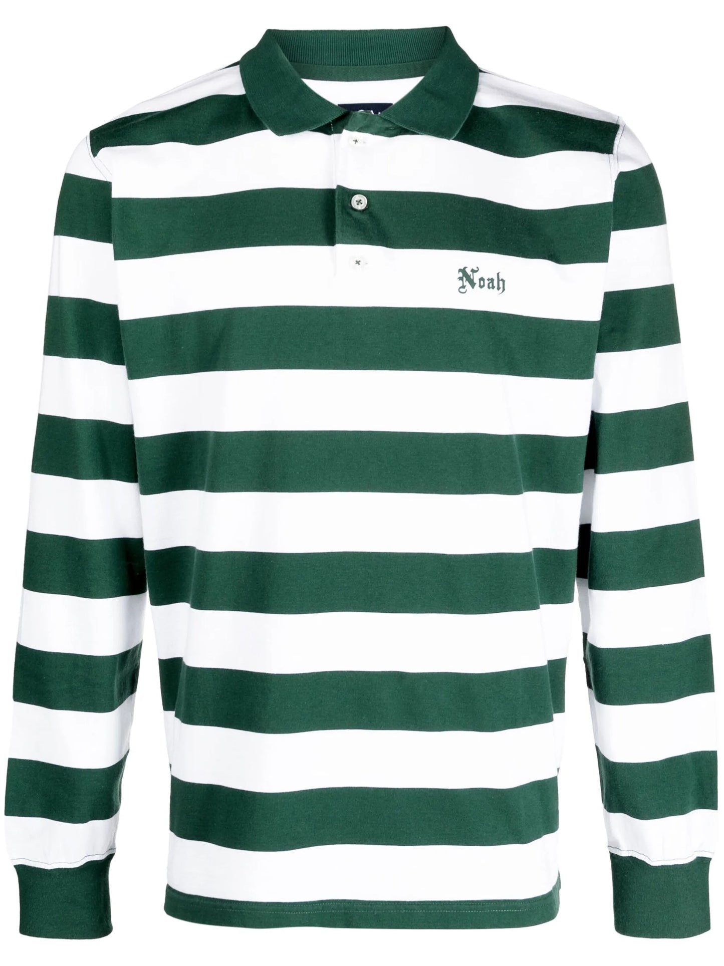 striped-pattern logo polo shirt