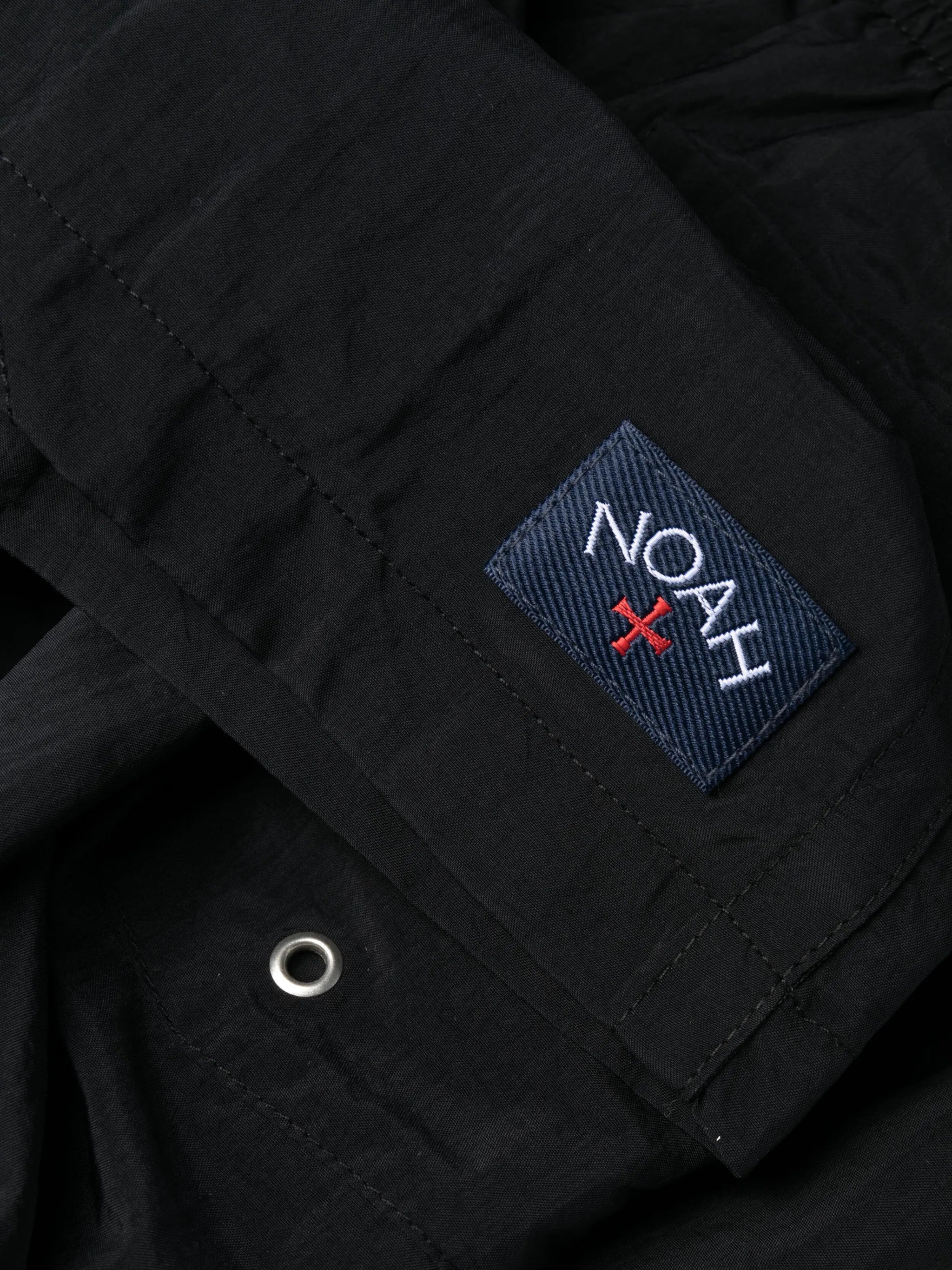 logo-patch swim shorts