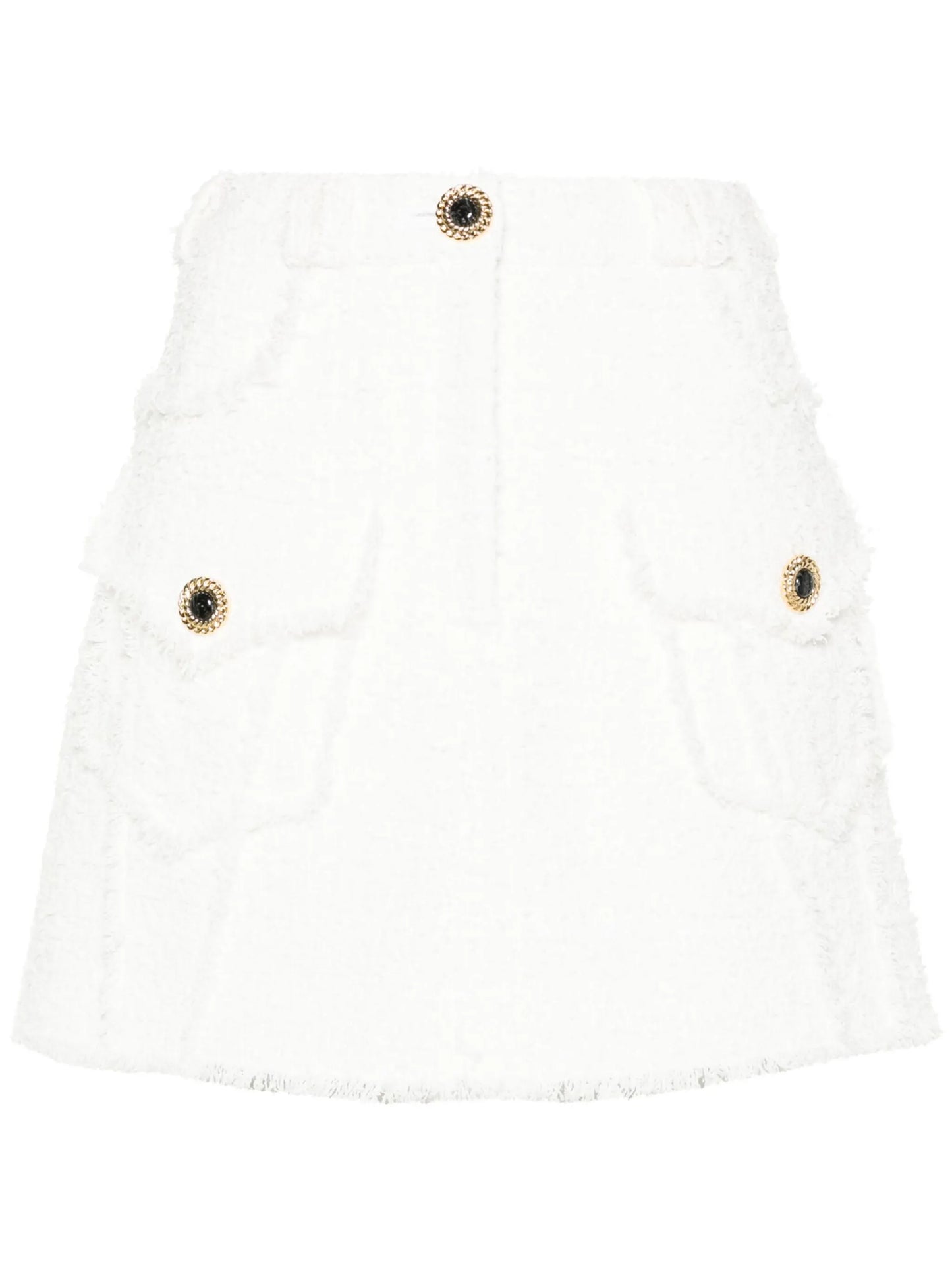 A-line tweed miniskirt