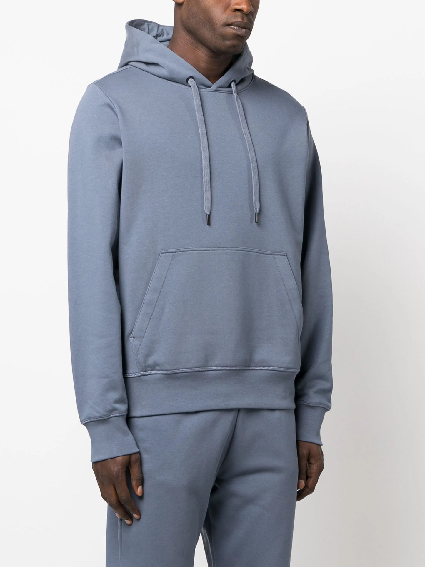 logo-patch cotton hoodie