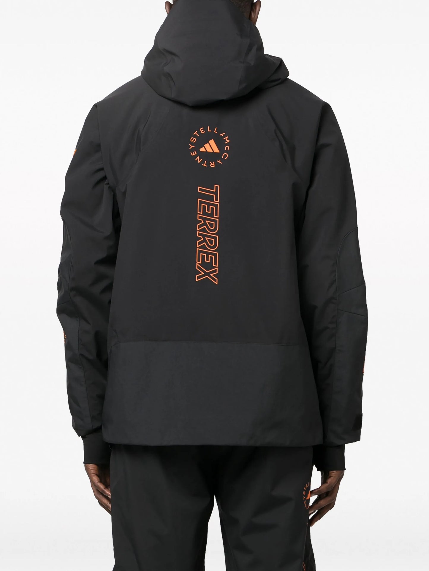logo-print hooded jacket