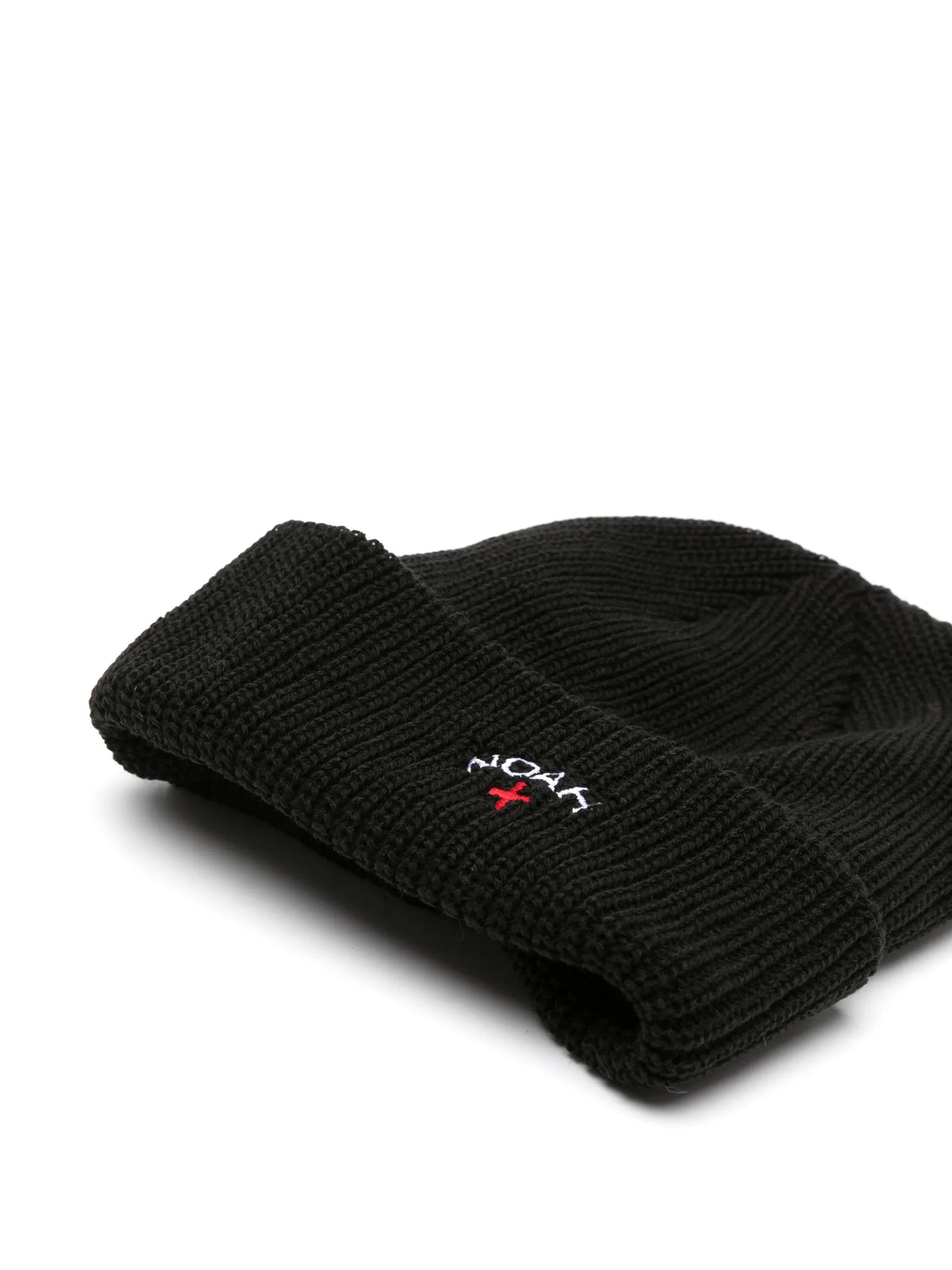 logo-embroidered knitted beanie