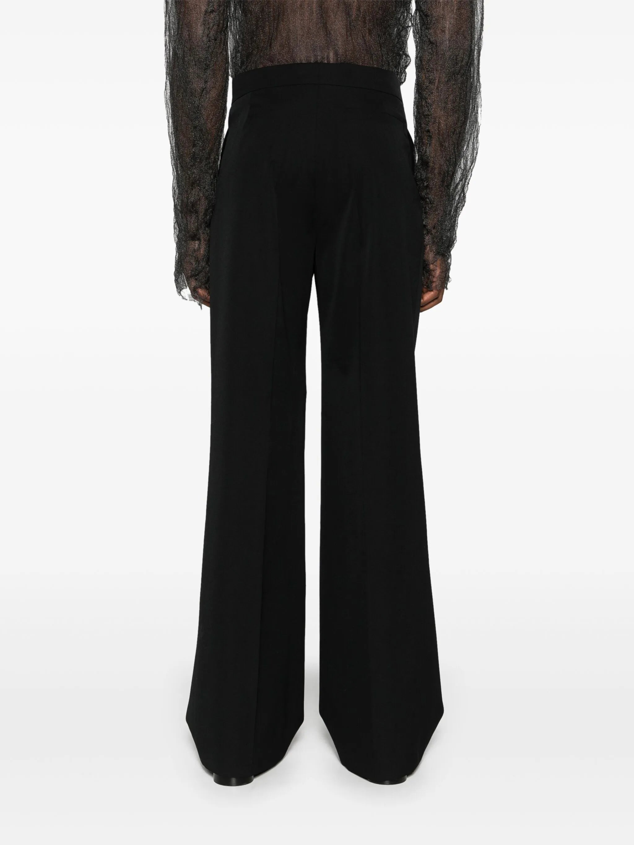 wide-leg tailored trousers