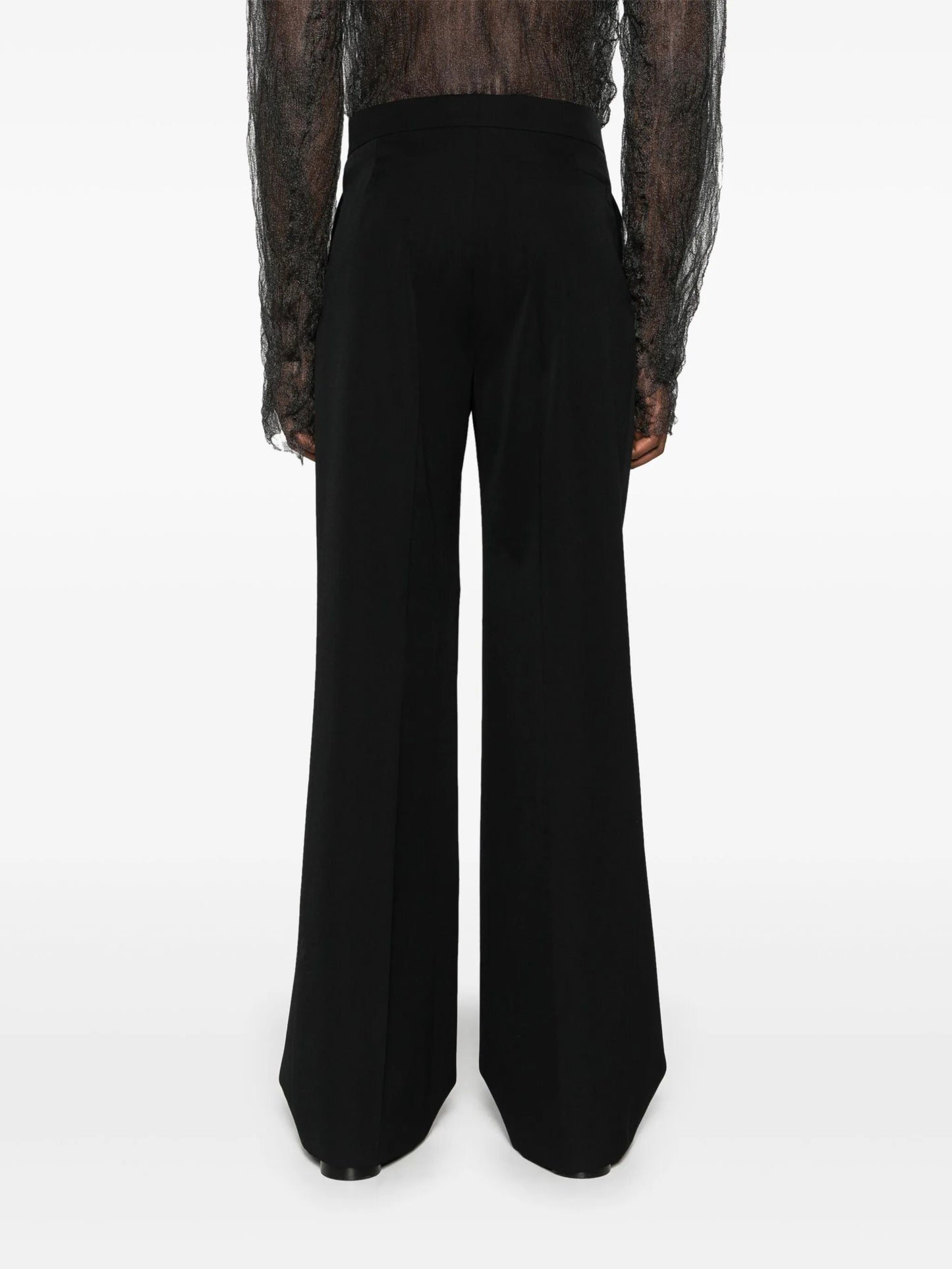 wide-leg tailored trousers