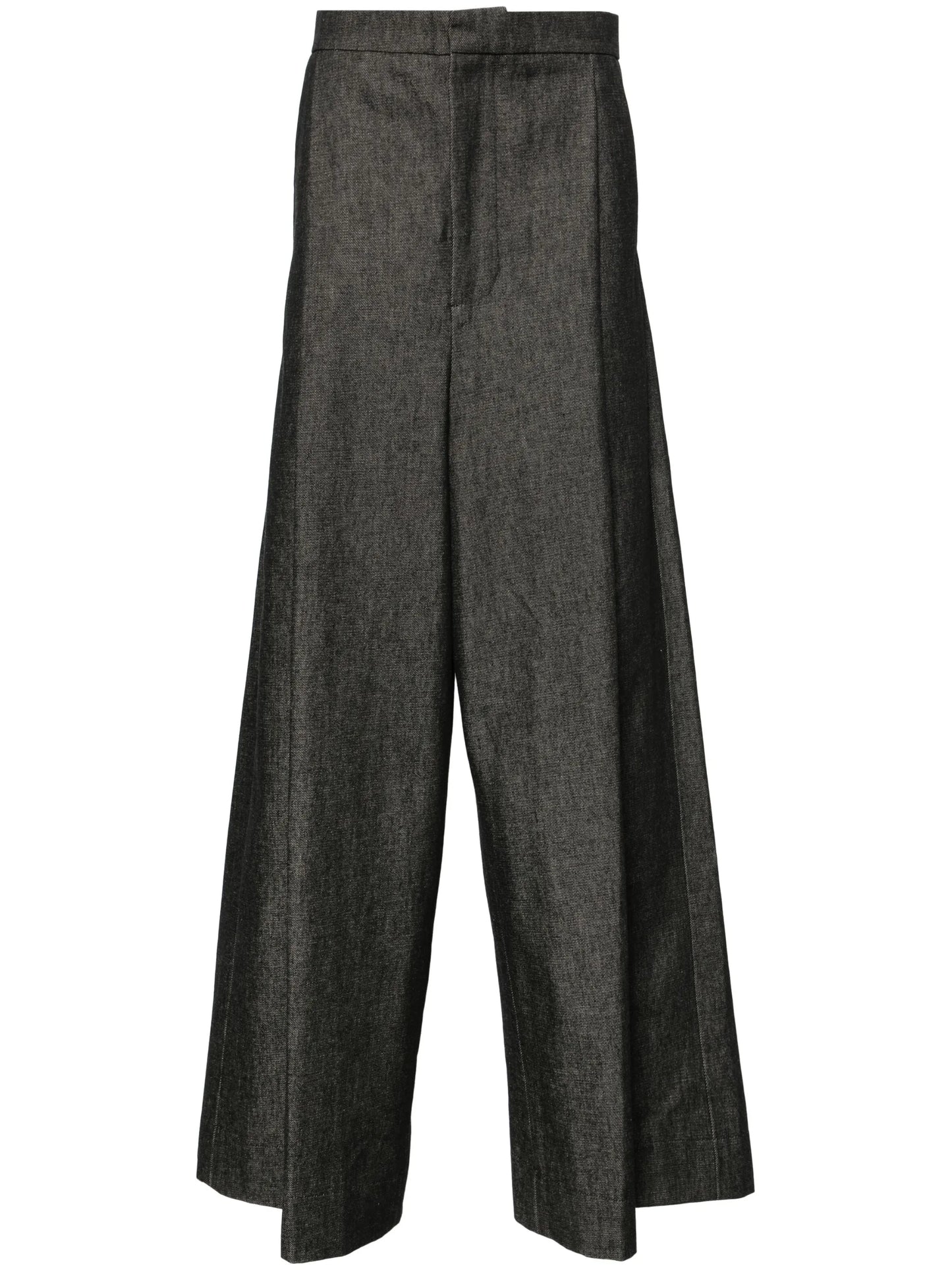 wide-leg tailored trousers