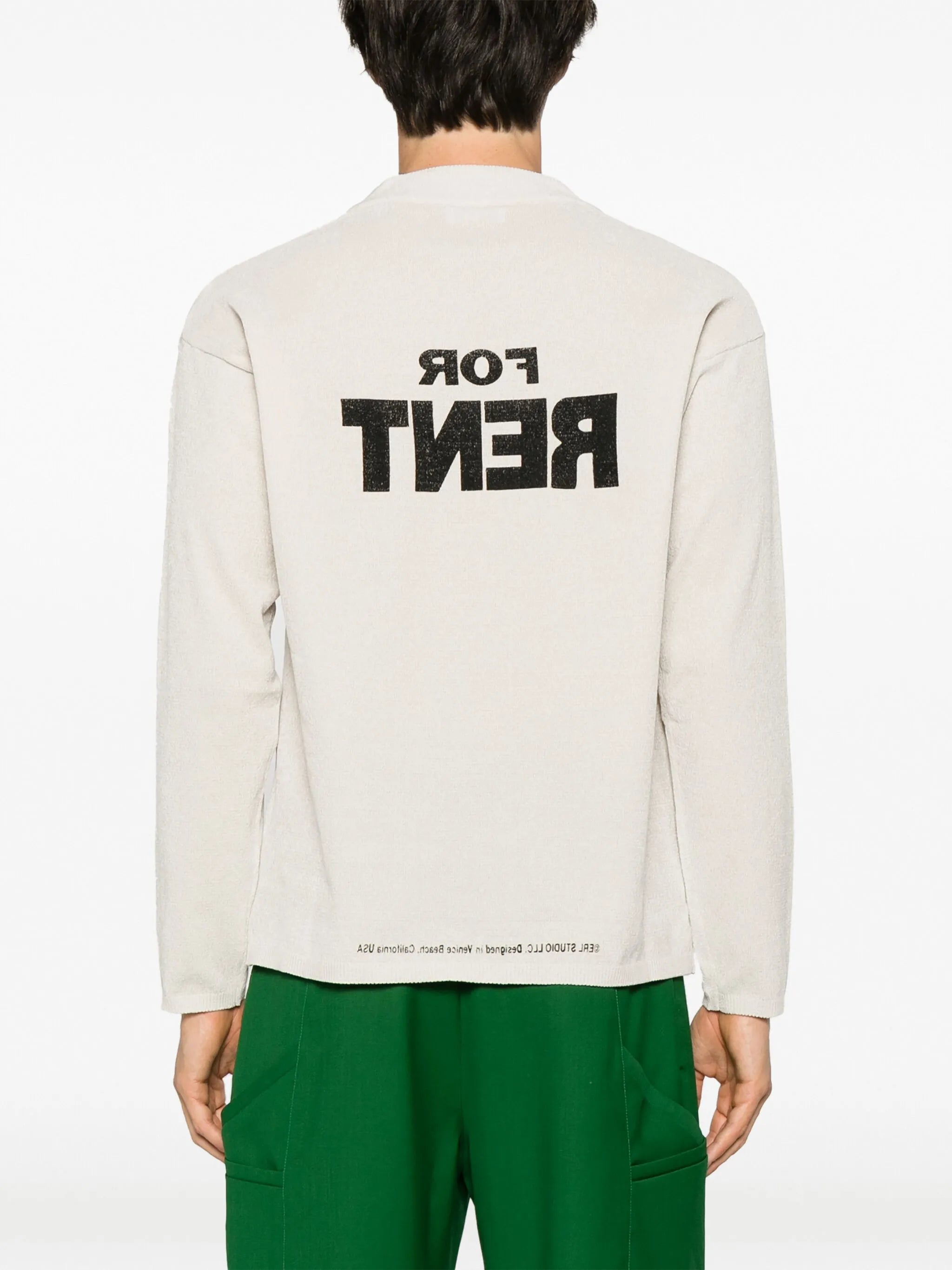 For Rent printed jumper