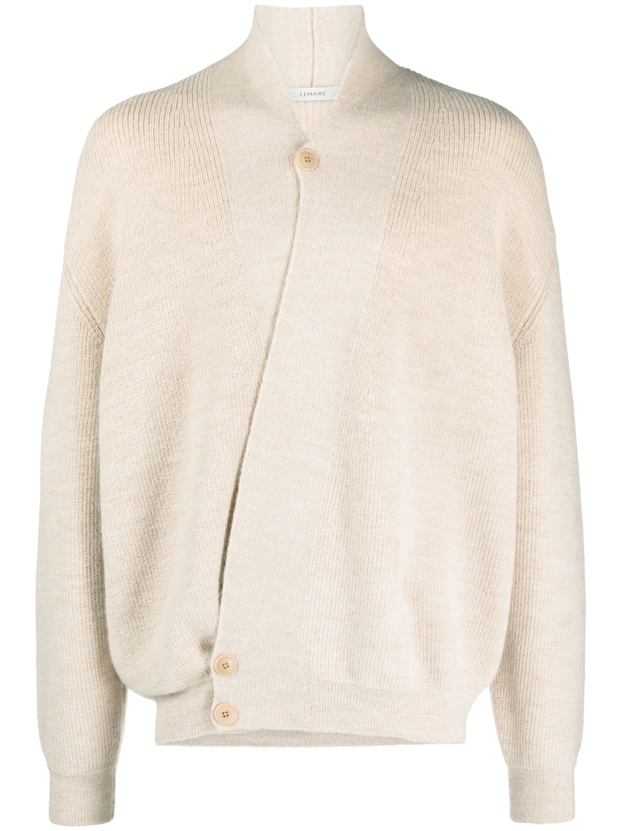 alpaca-wool wrap cardigan
