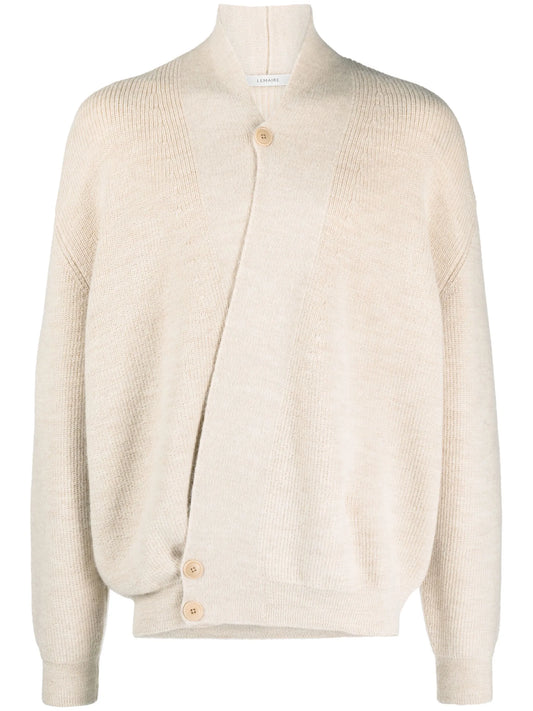 alpaca-wool wrap cardigan