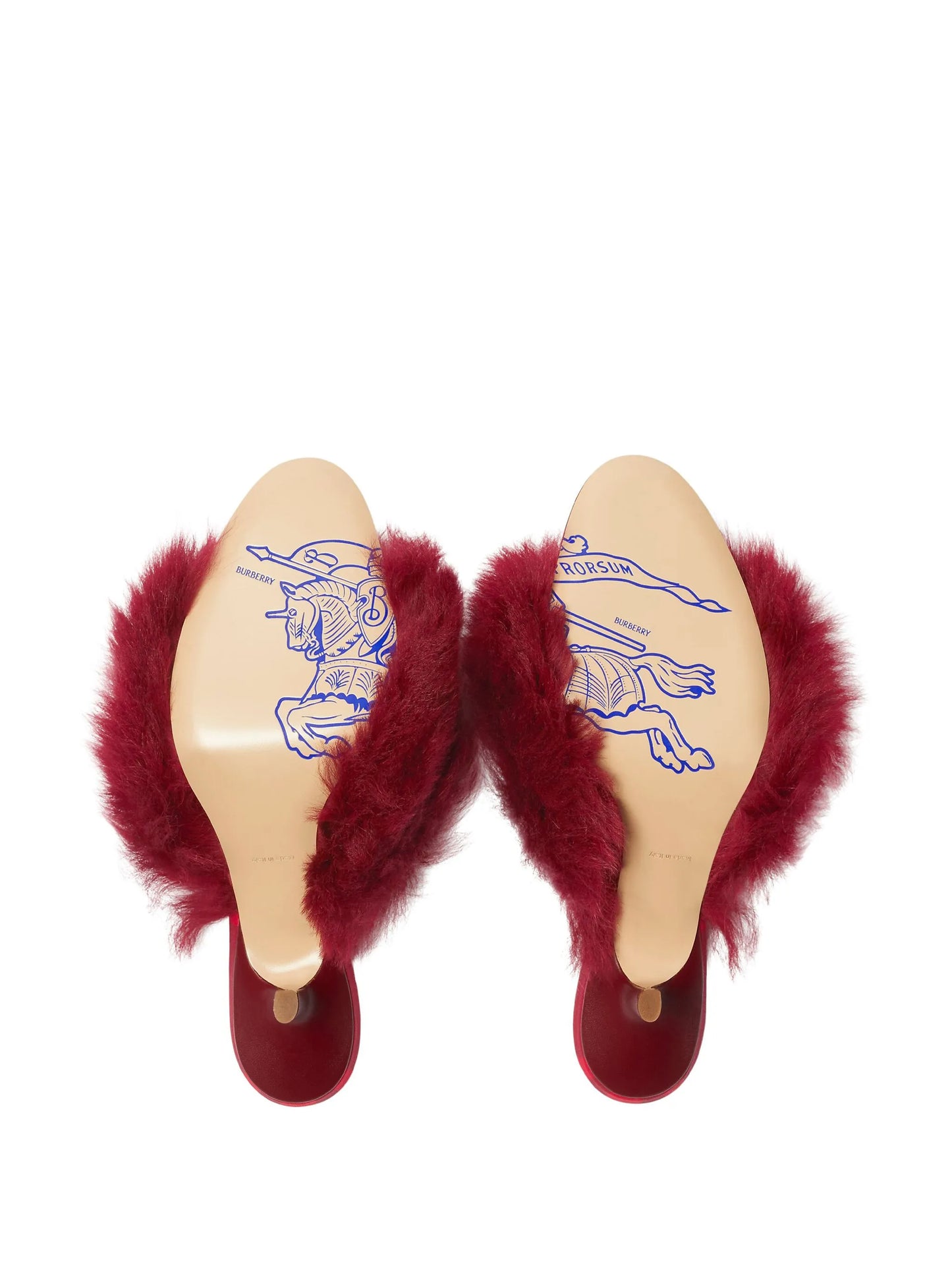 Jackie 65mm shearling sandals