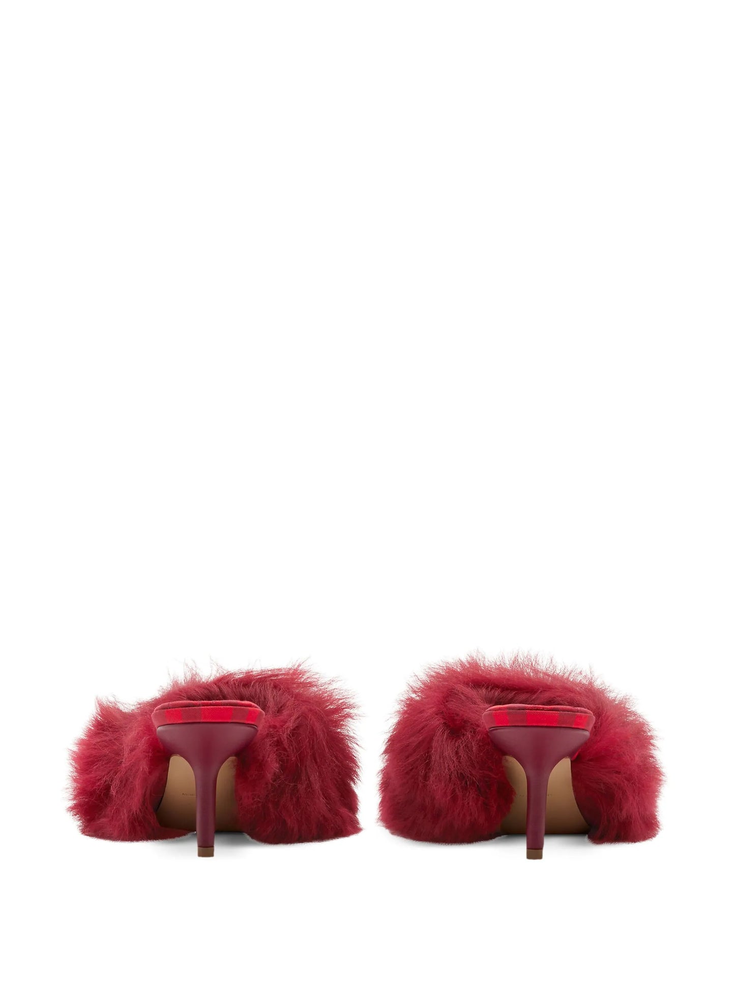 Jackie 65mm shearling sandals